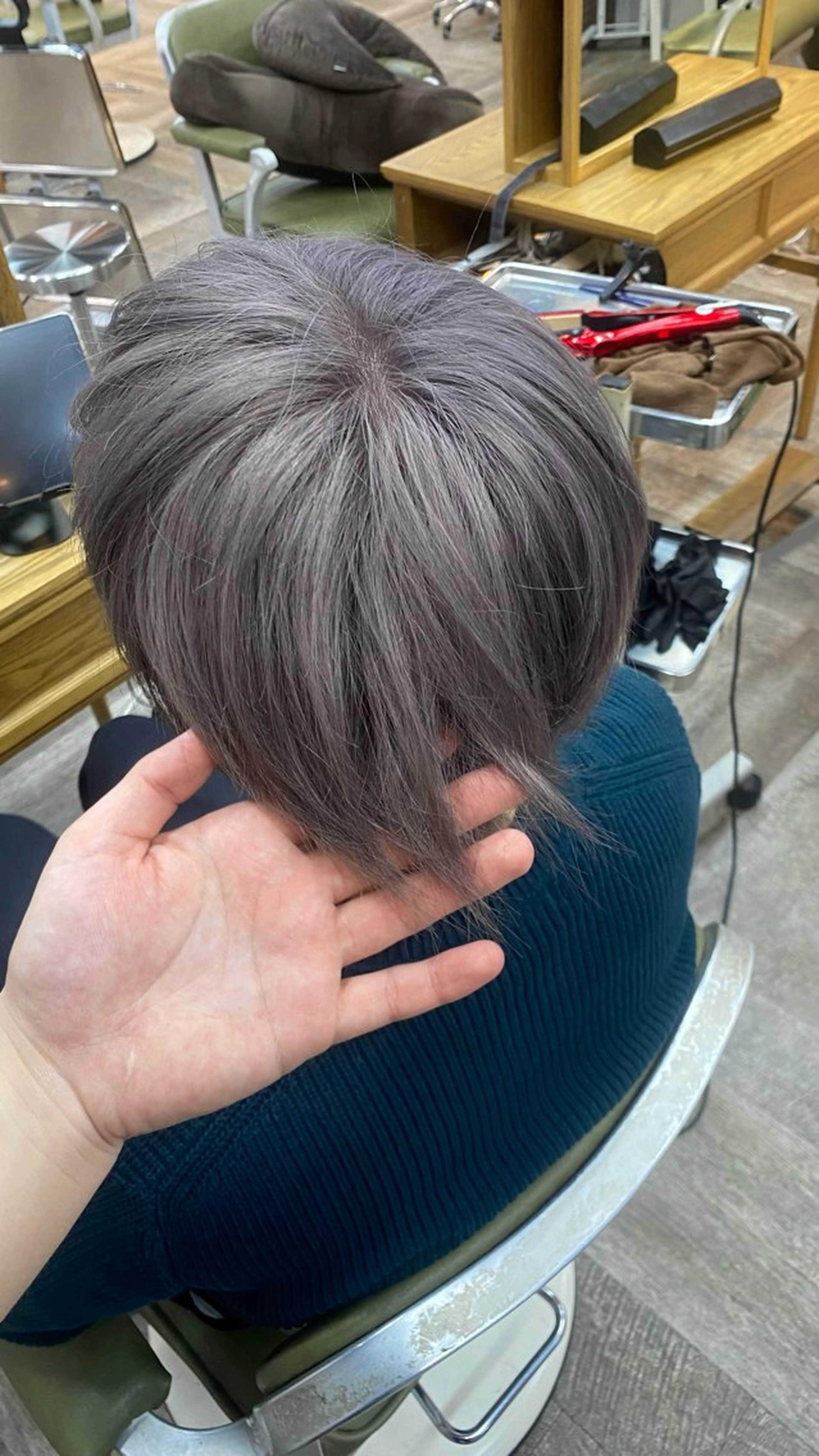 ショート カラー メンズ ヘアカラー 飯田 雷晟のヘアスタイル