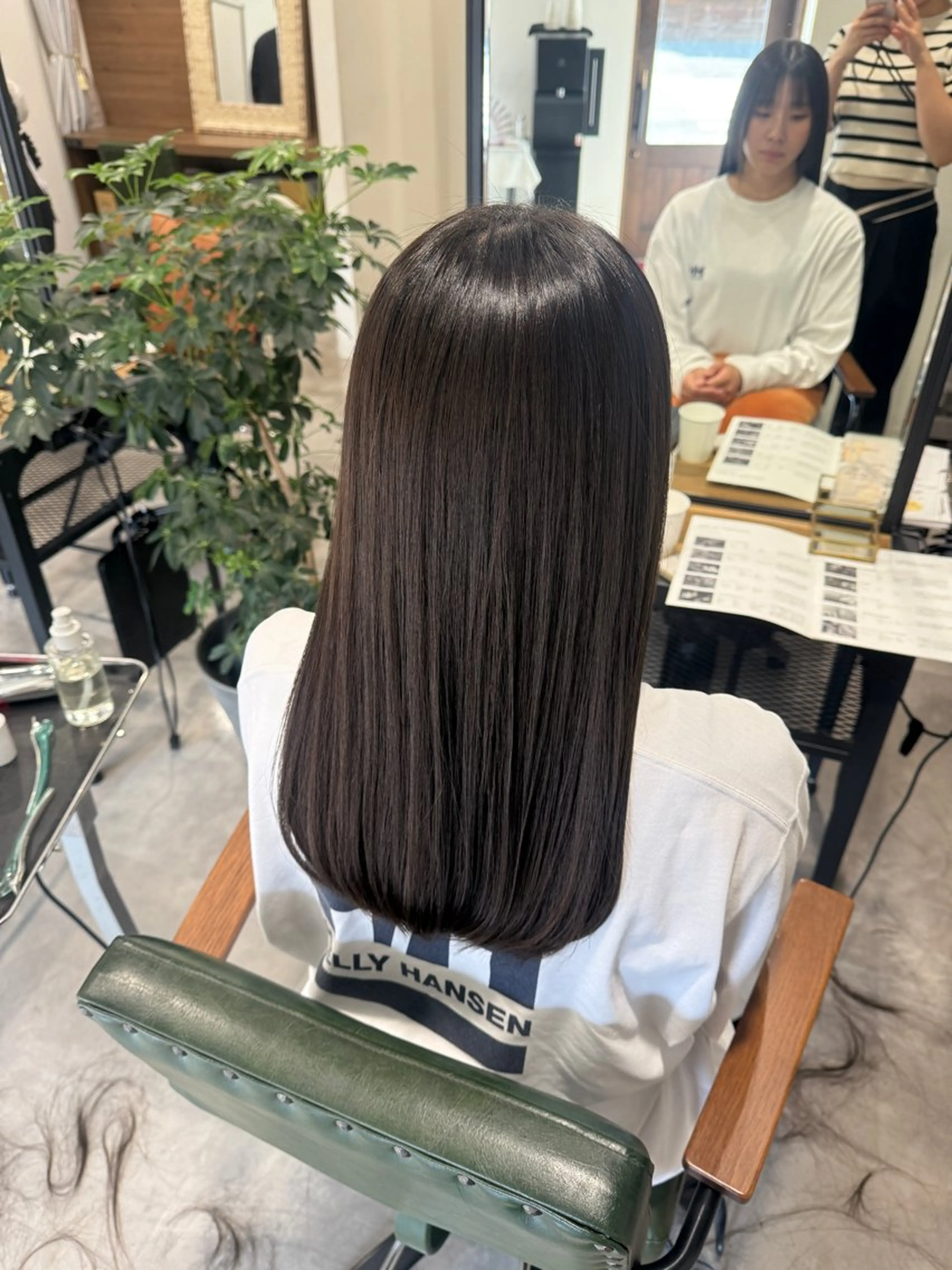 ロング カット ヘアカラー オリーブ🫒レイヤー /平尾/りの‎🤍のヘアスタイル