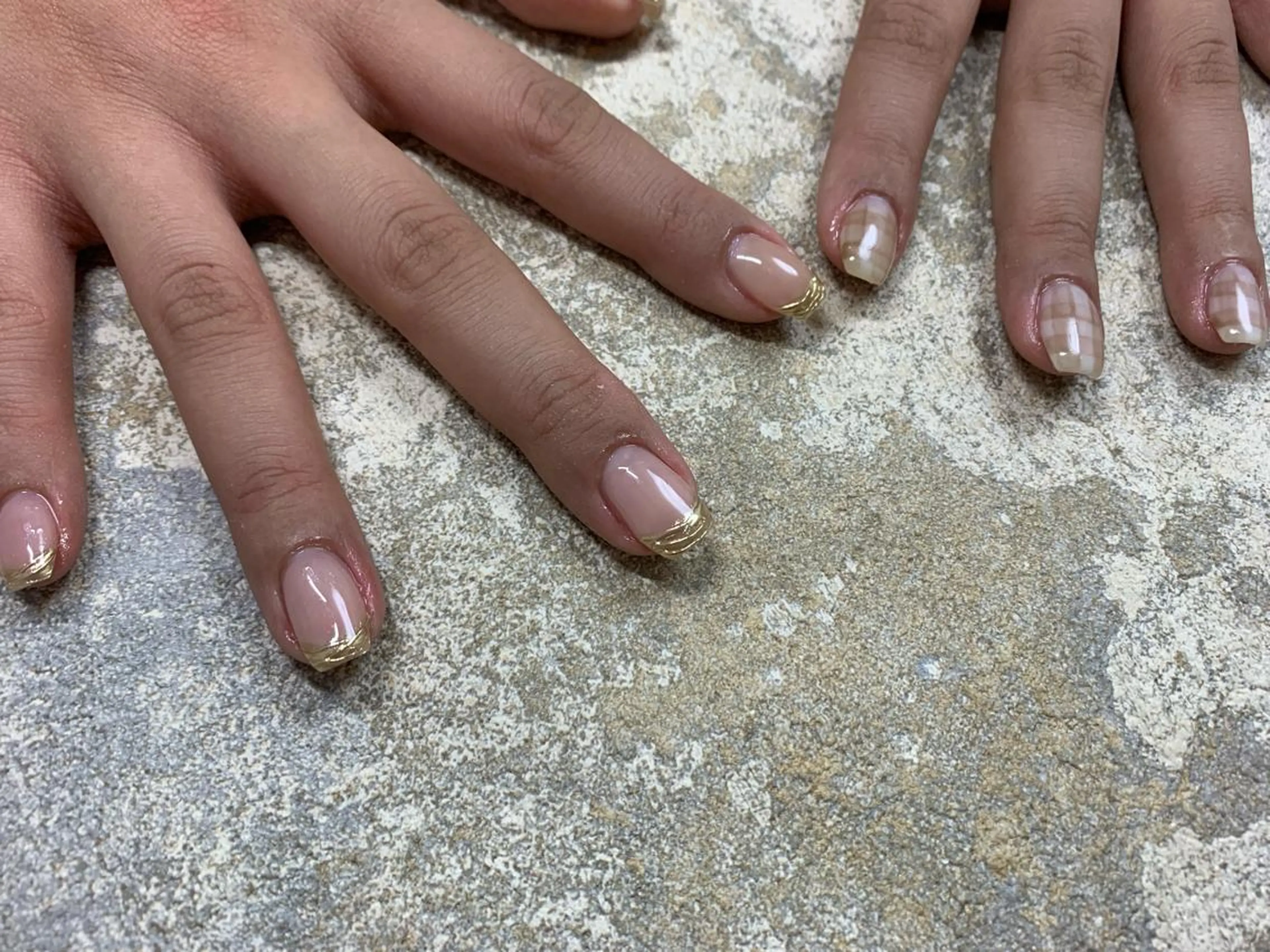 ミディアム ハンドネイル ハンドケア Kono Nanamiのネイルデザイン