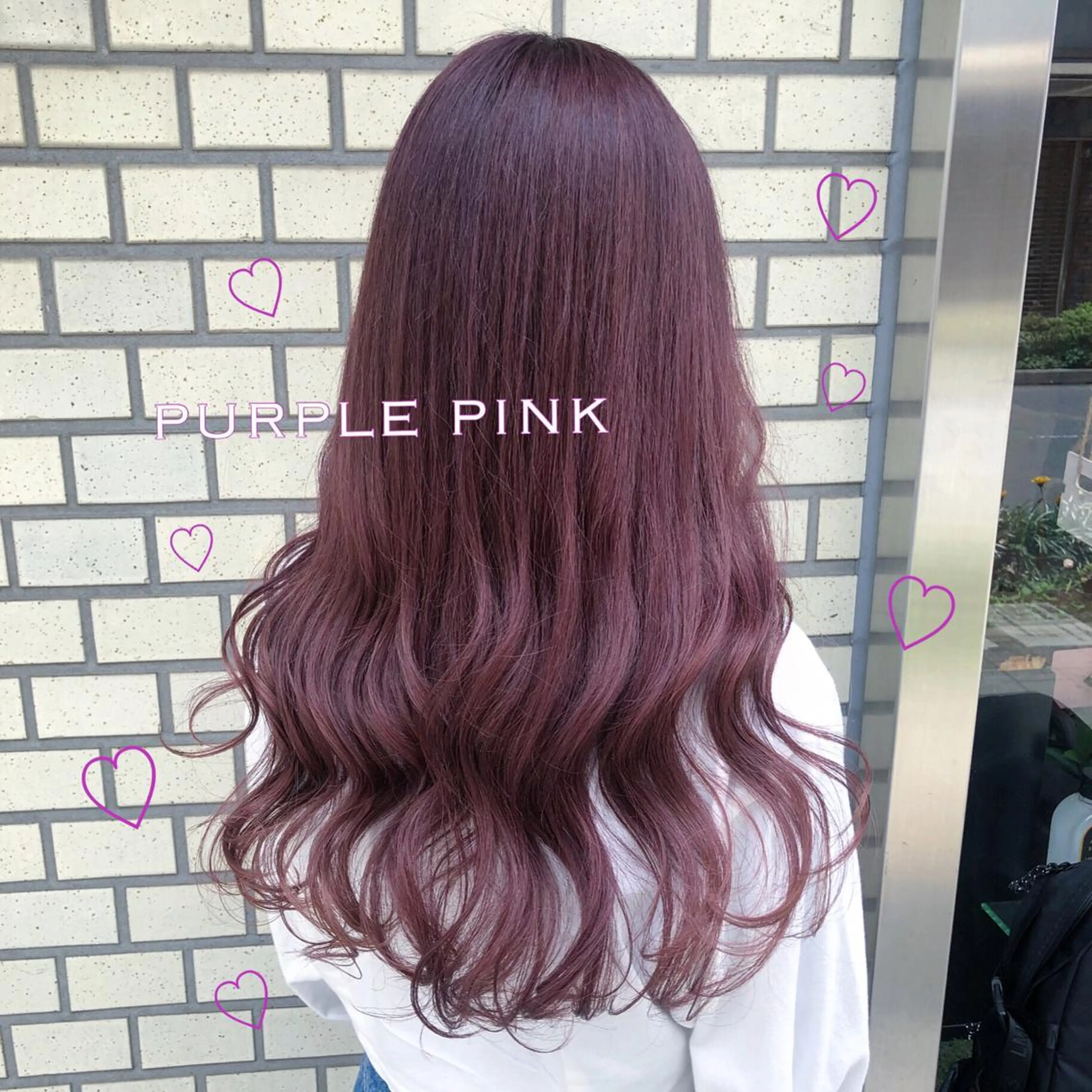 ロング カラー ブリーチ ケアブリーチ ピンクカラー パープルカラー ヘアカラー 韓国ヘア得意❤︎森澤 悠佳のヘアスタイル