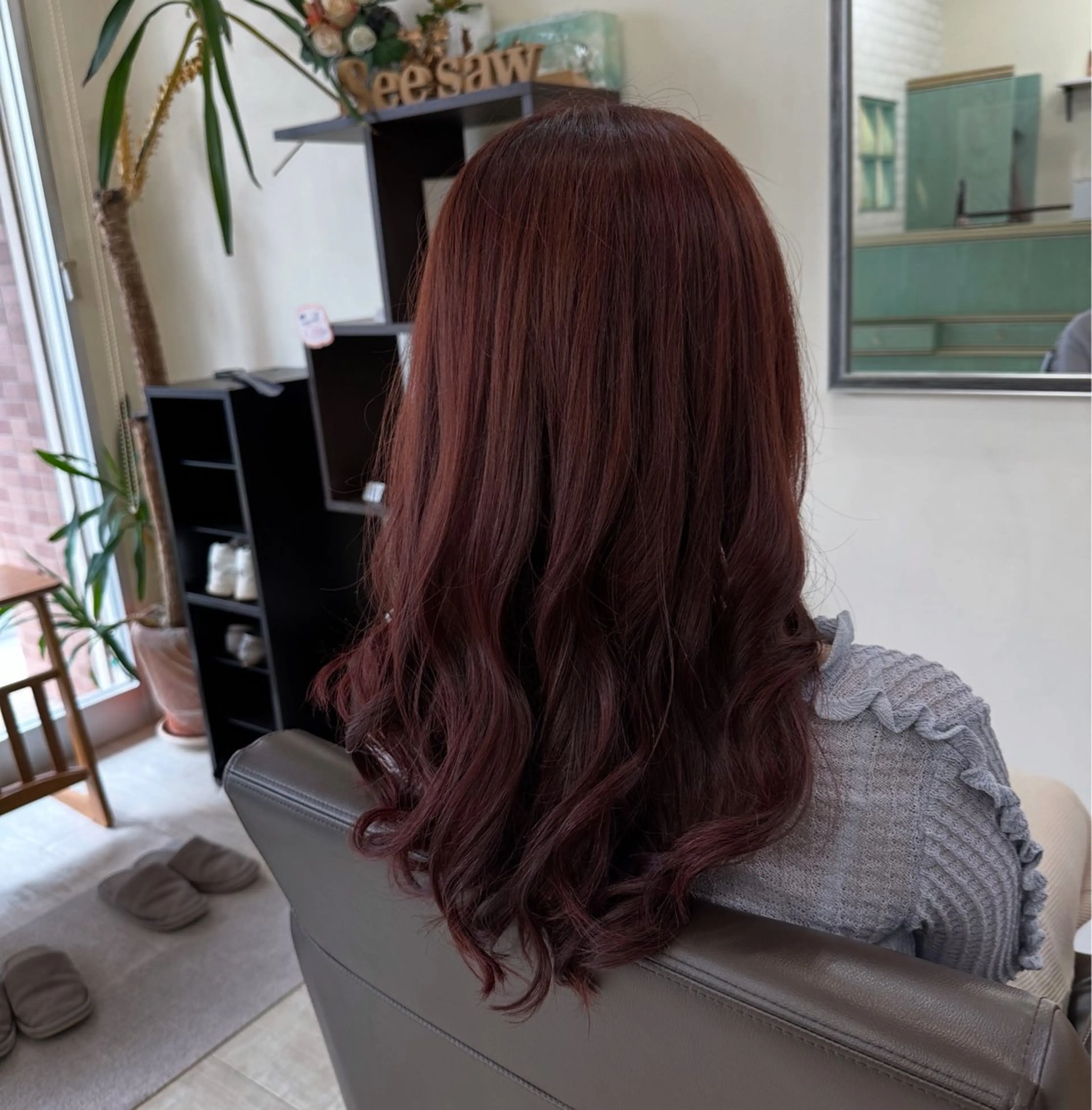 セミロング カット ヘアカラー Hair&nail Seesaw所属・田端　　透明感カラー 🐶内山晴貴のヘアスタイル