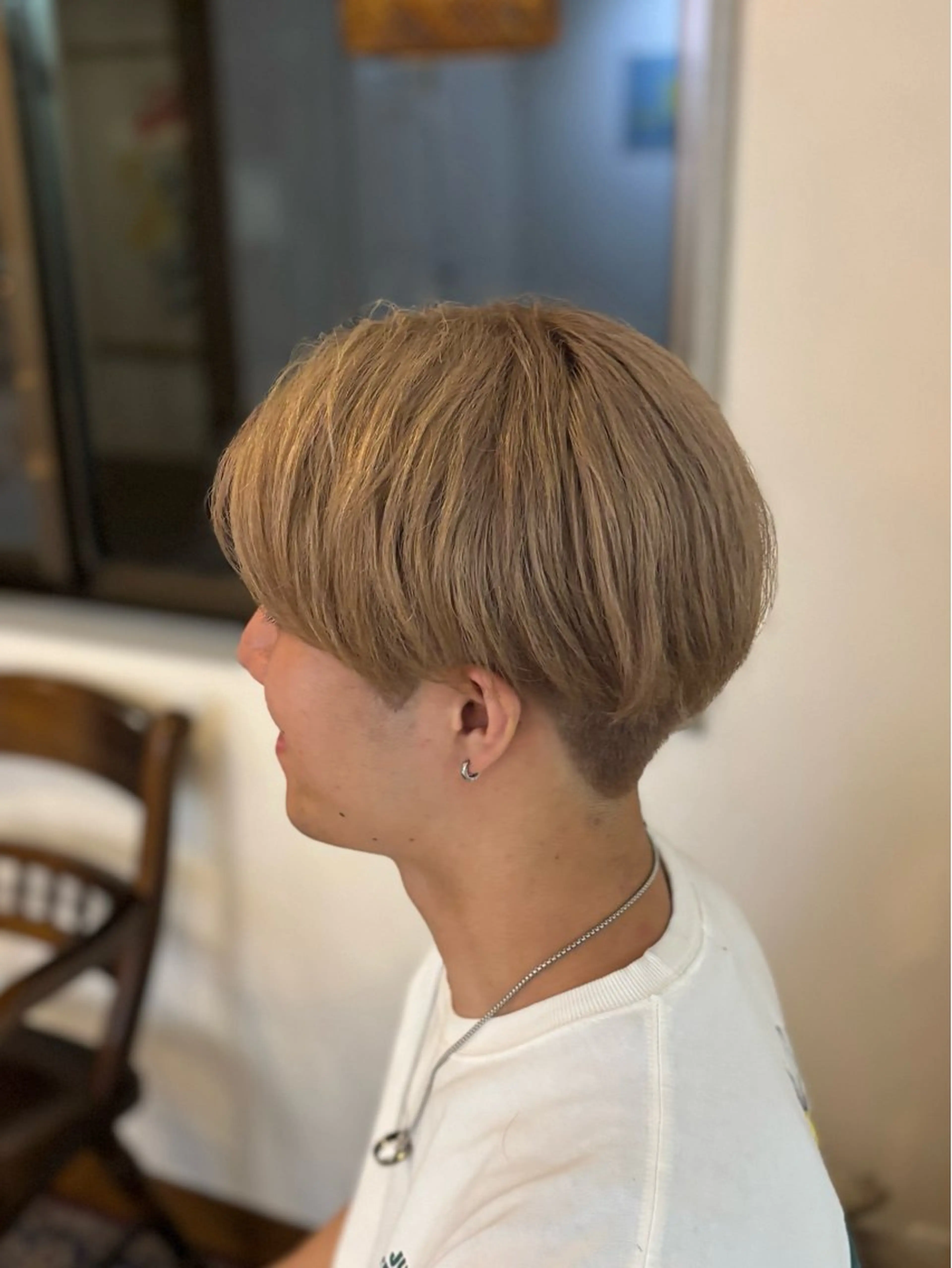 ショート カラー メンズ メンズブリーチ ブリーチ ダブルカラー ヘアカラー cyaco所属・ヤマノウチ アヤカのヘアスタイル