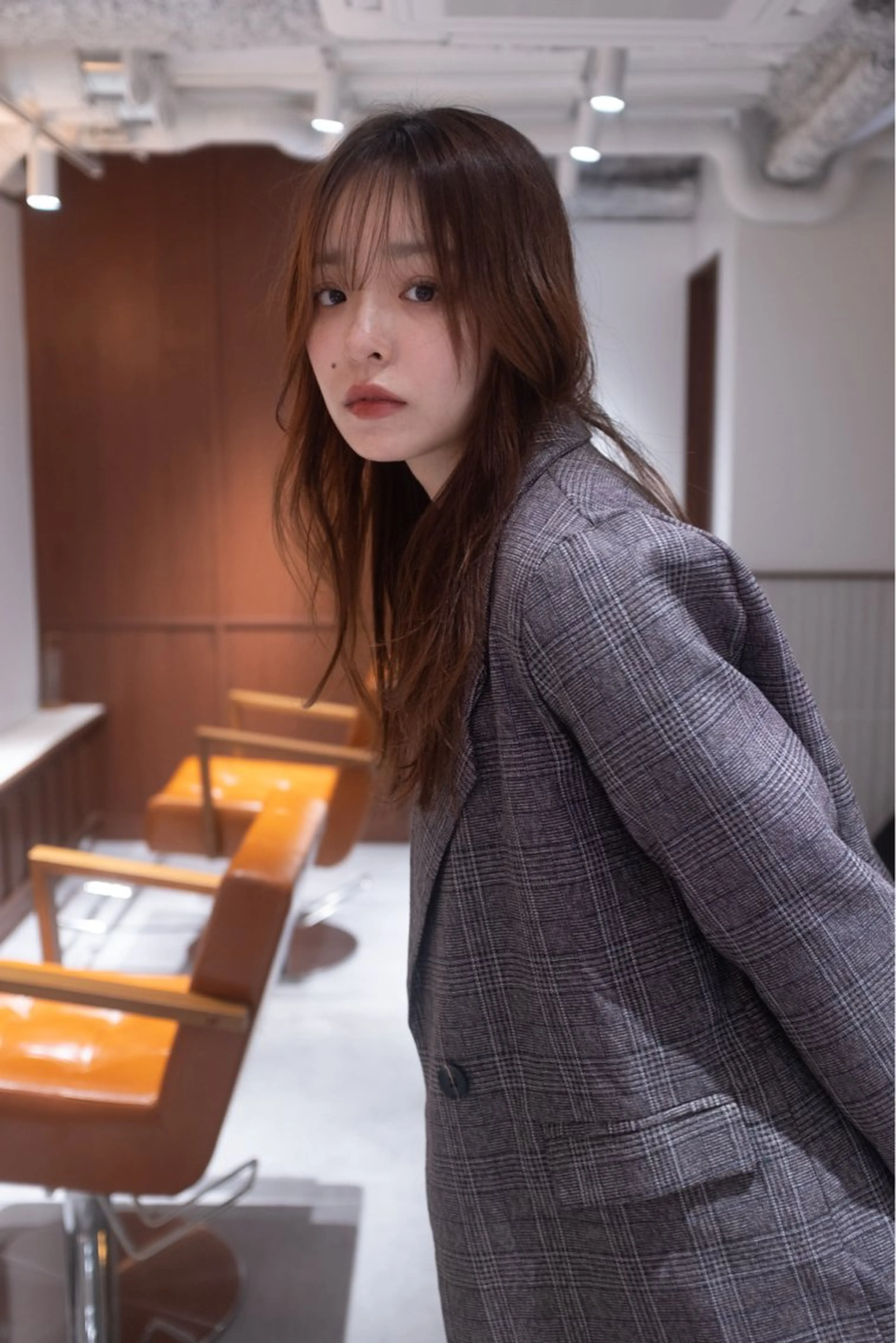 ミディアム カラー ヘアアレンジ カット トリートメント opus 店長大和 レイヤー/赤み消しのヘアスタイル