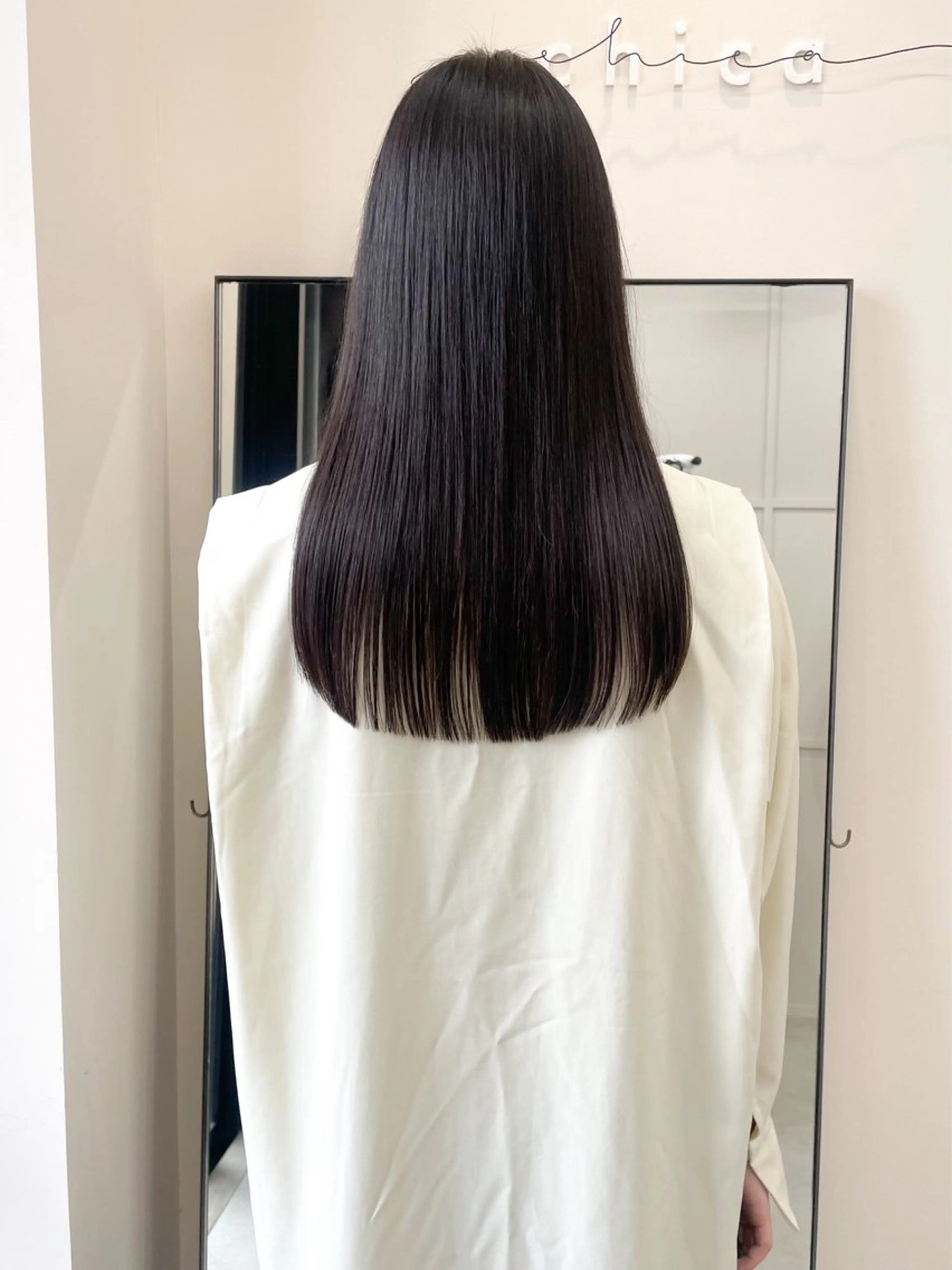 ロング 縮毛矯正 ボブカットモデル/パ ーマ/harunaのヘアスタイル