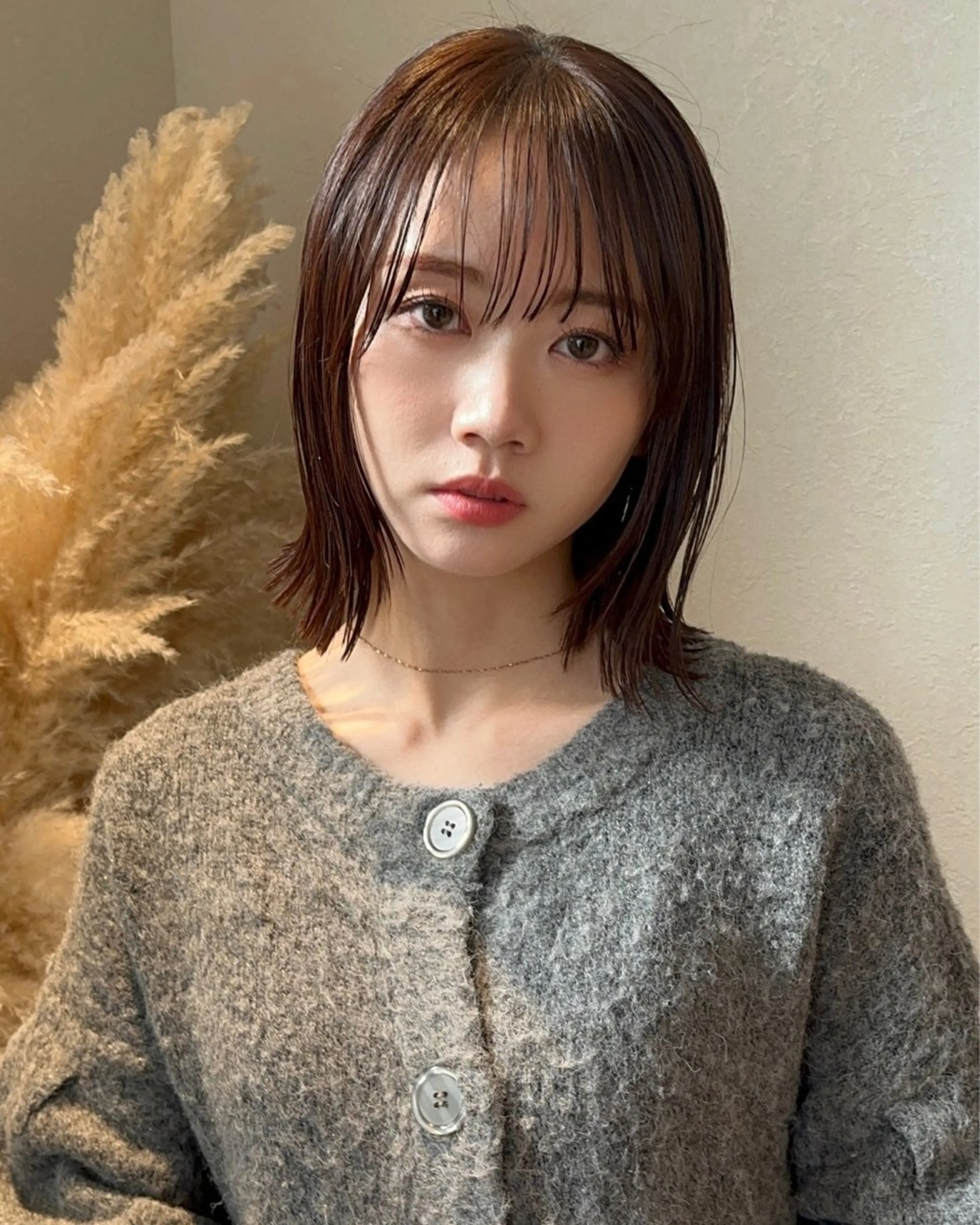 ミディアム カラー カット ヘアカラー トリートメント 👑ショート/ボブ /銀座/ニシオカ👑のヘアスタイル