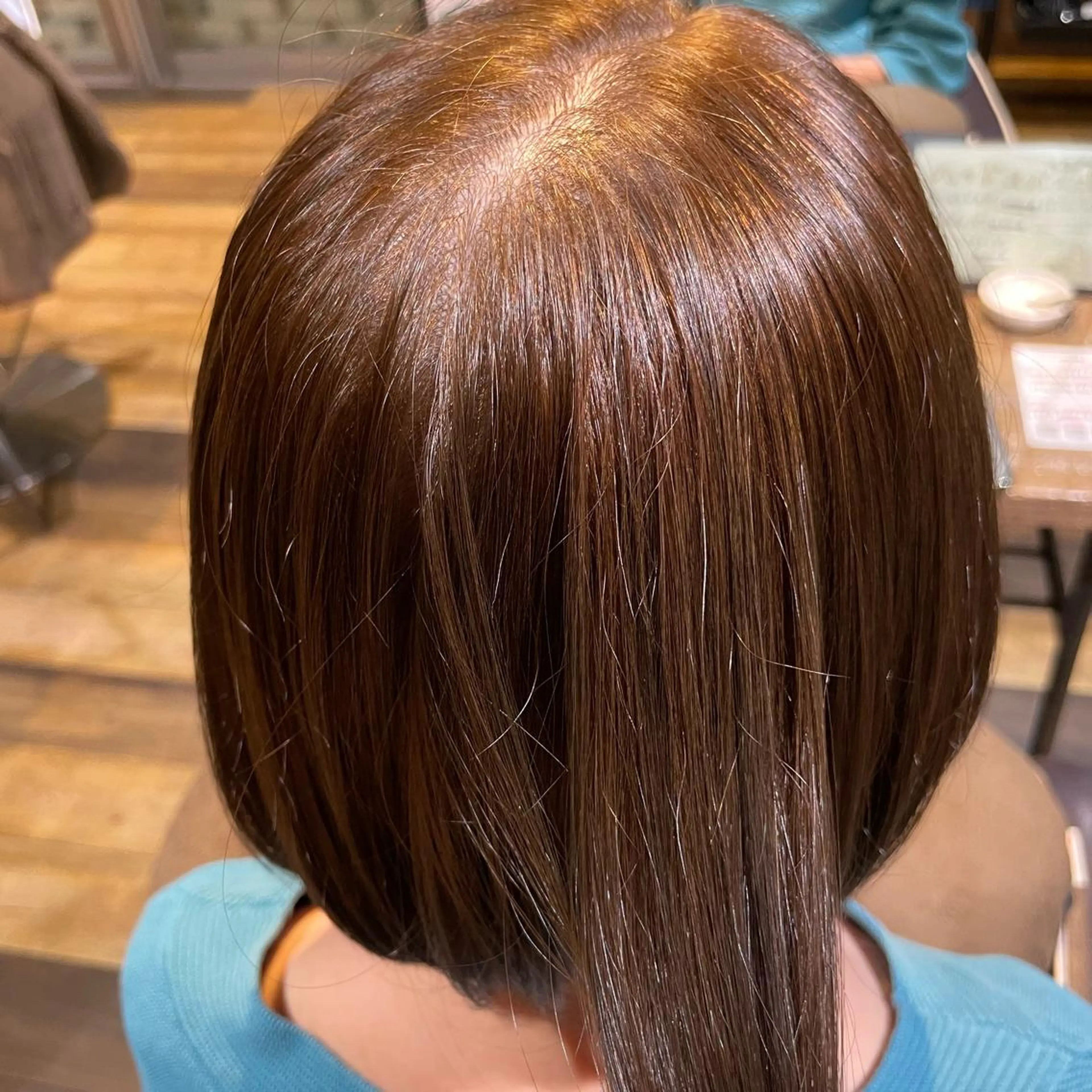 ショート カラー ブラウンカラー 大 場のヘアスタイル