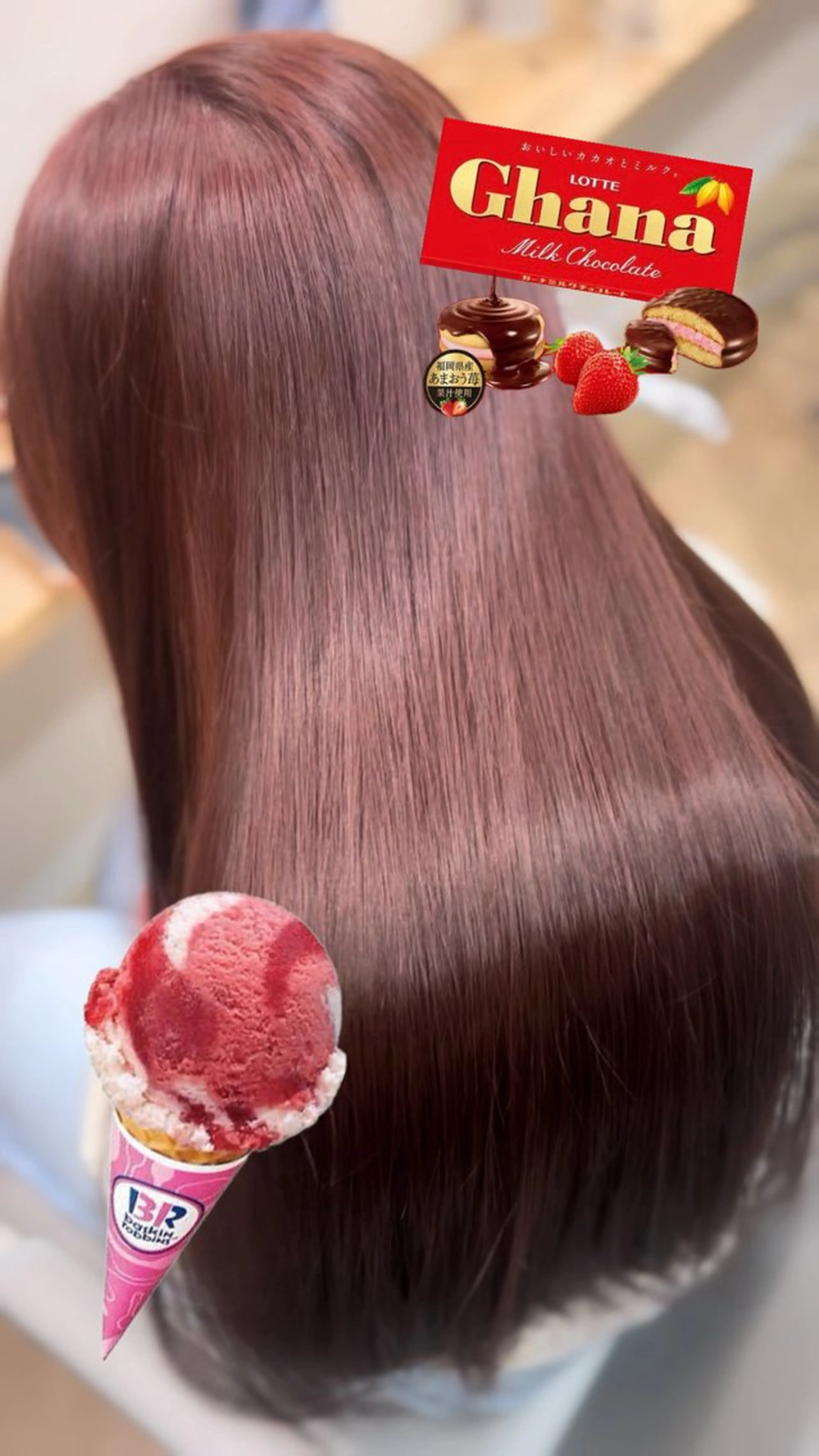 ロング カラー 岡山ハイトーン・ ルーツカラー/こもものヘアスタイル