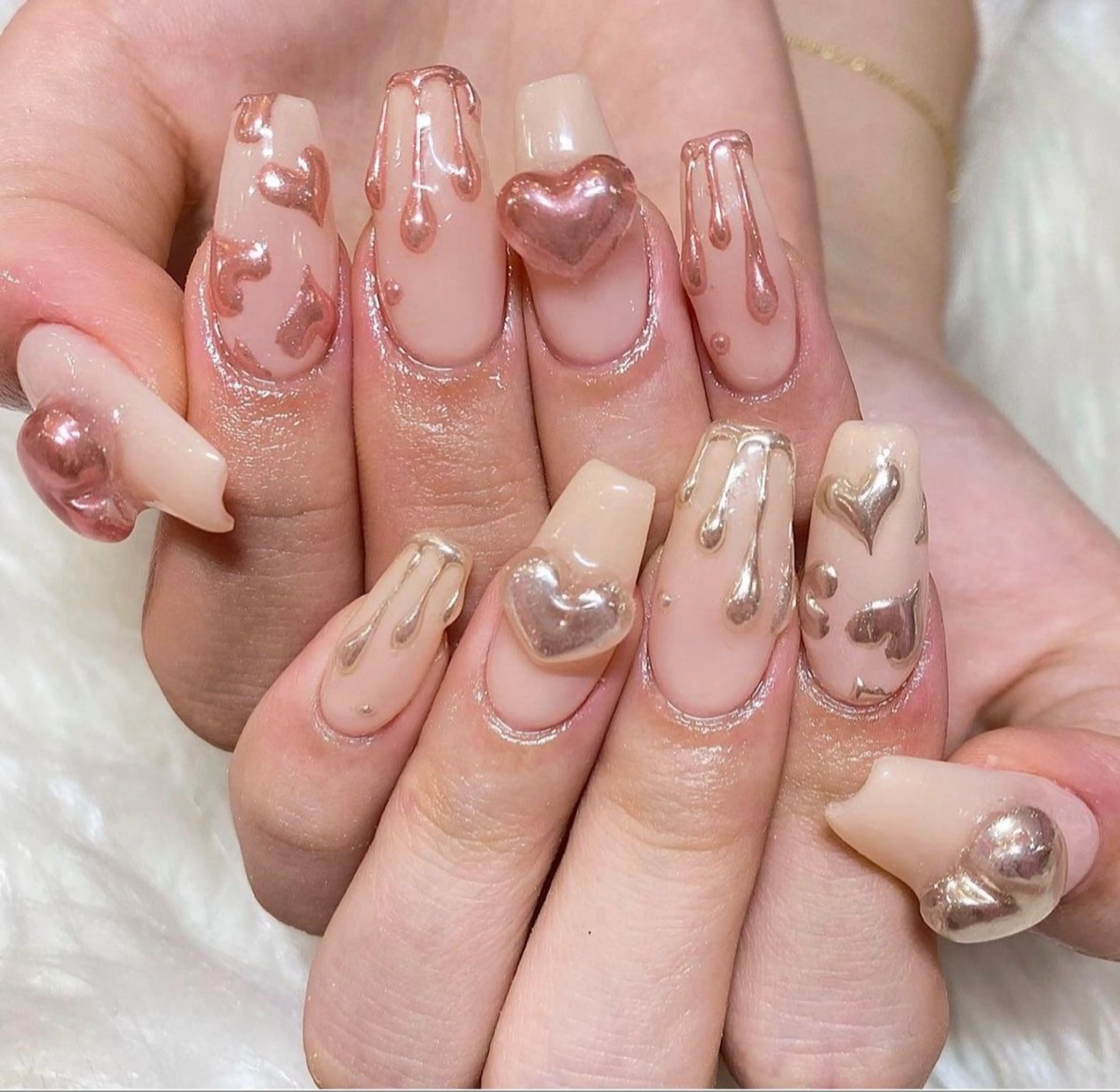 ネイル 長さ出し グラデーション 卒業式 キラキラネイル マグネットネイル Lee Nails チップ長さだし専門店のネイルデザイン