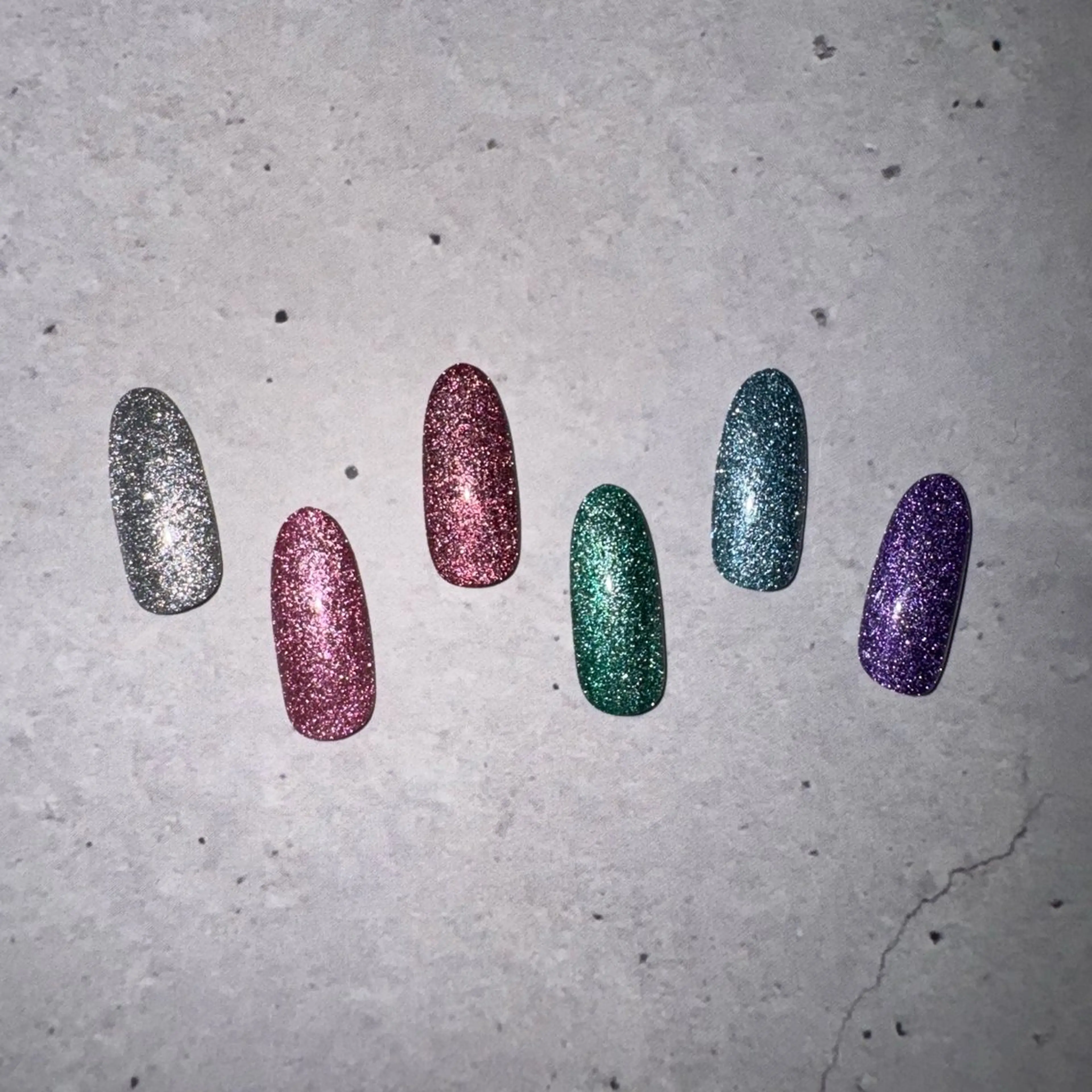 ネイル フラッシュネイル マグネットネイル ワンカラーネイル Nuts nail nagisaのネイルデザイン