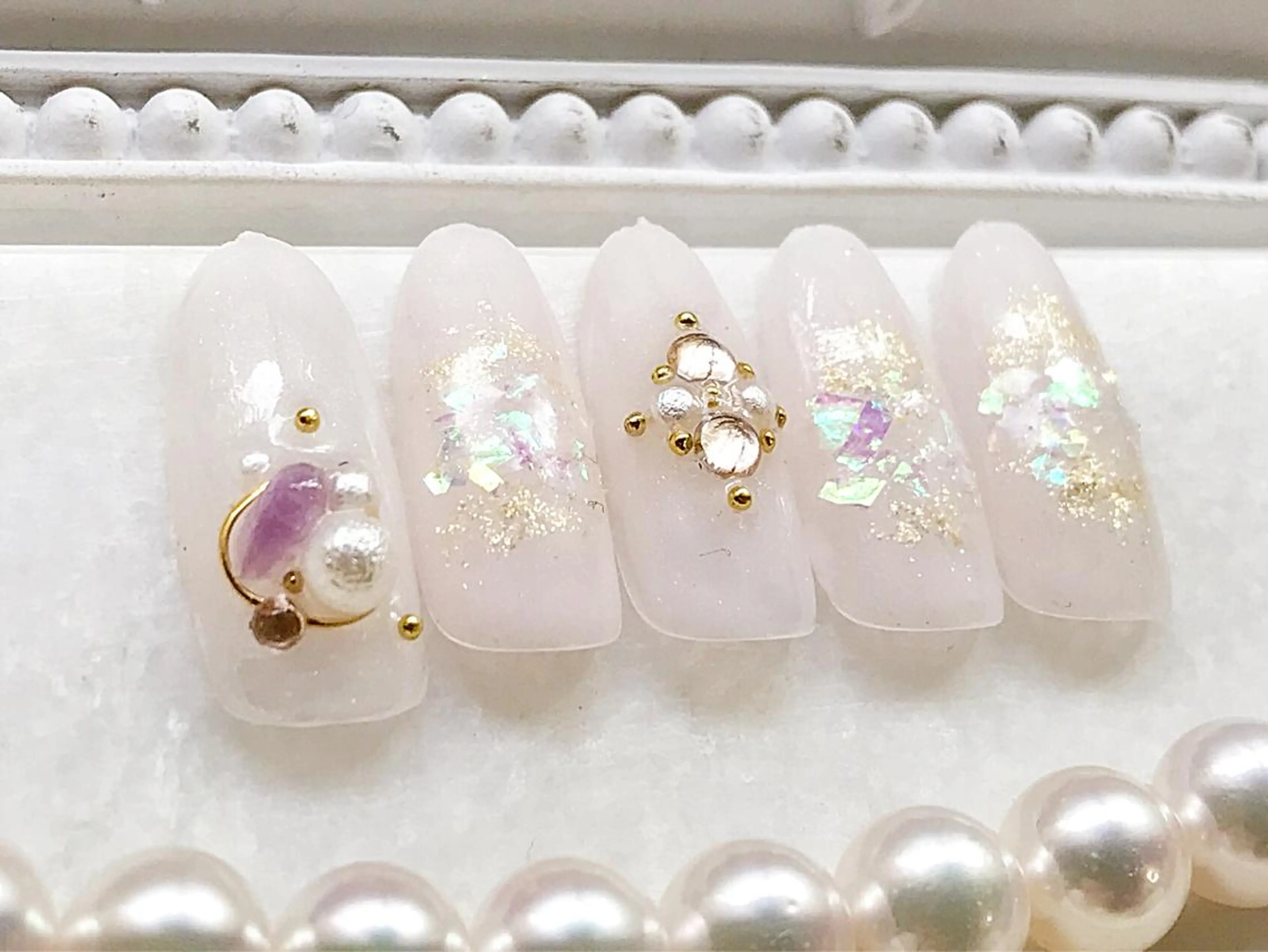 ネイル ホログラムネイル キラキラネイル Satomi  のネイルデザイン