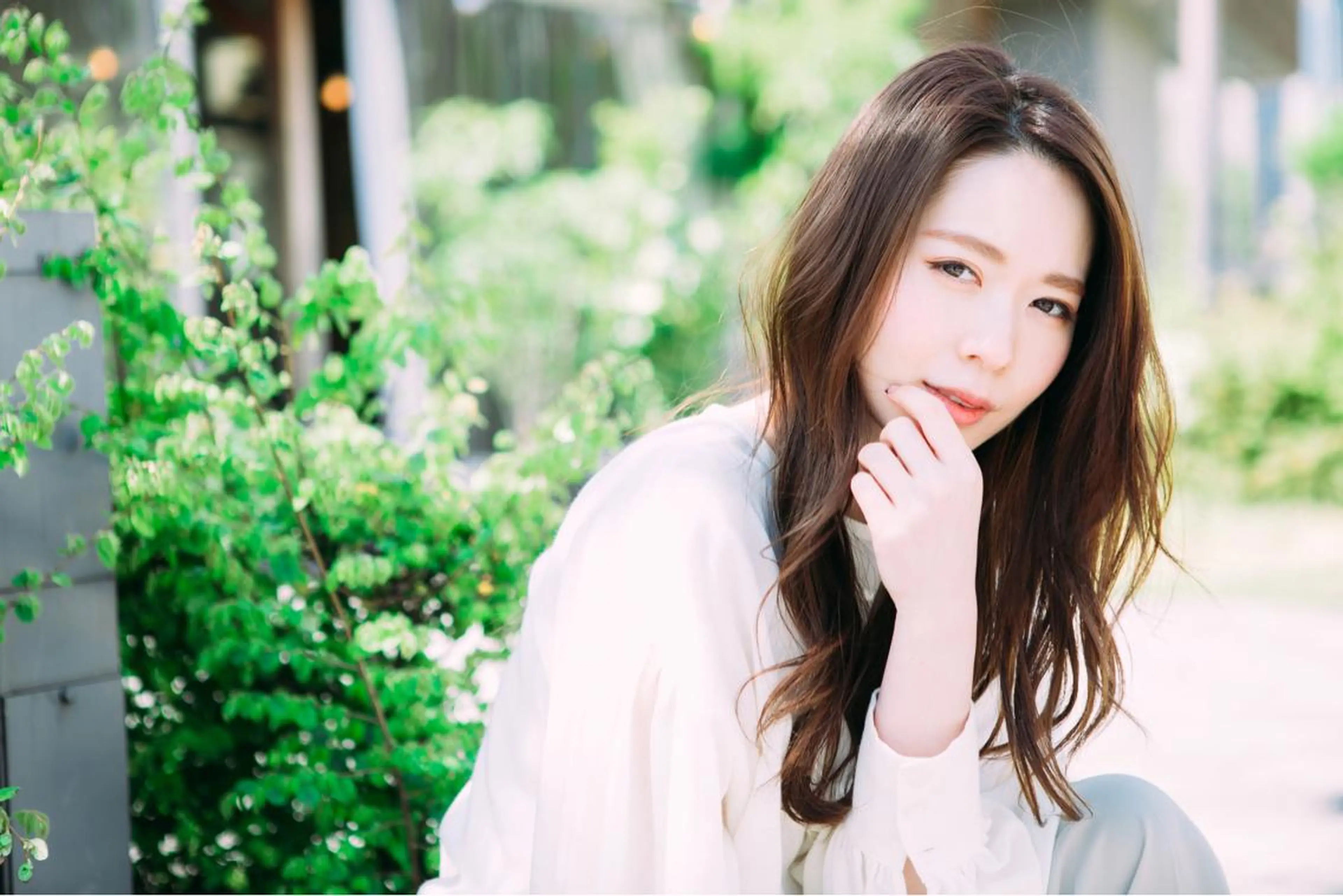 ロング カラー パーマ ヘアアレンジ イルミナカラー ロング 小顔カット カット ヘアカラー トリートメント 戸津川 隆人のヘアスタイル