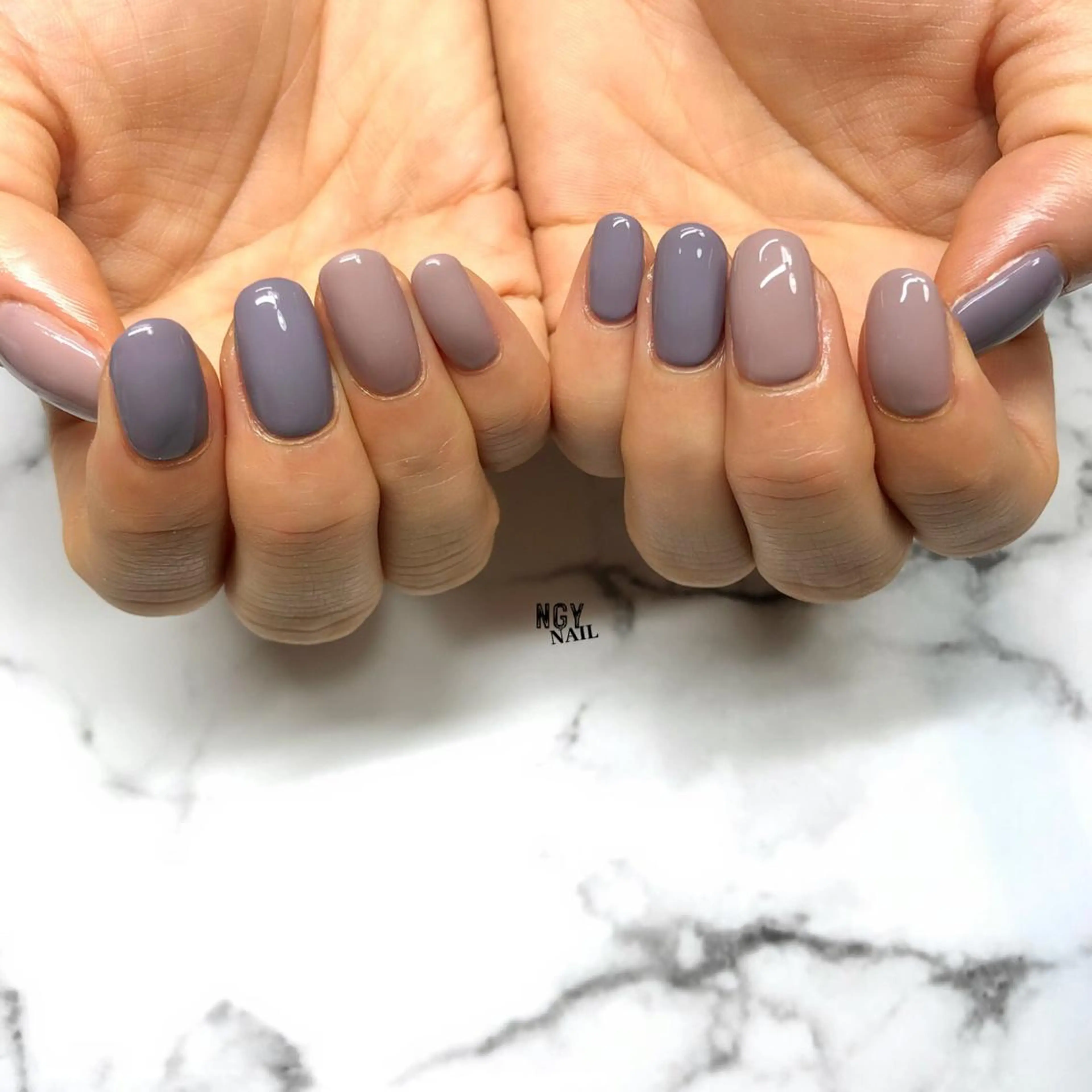 ネイル ジェルネイル ワンカラーネイル パラジェル シンプルネイル 春ネイル ハンドネイル NAIL NOWのネイルデザイン