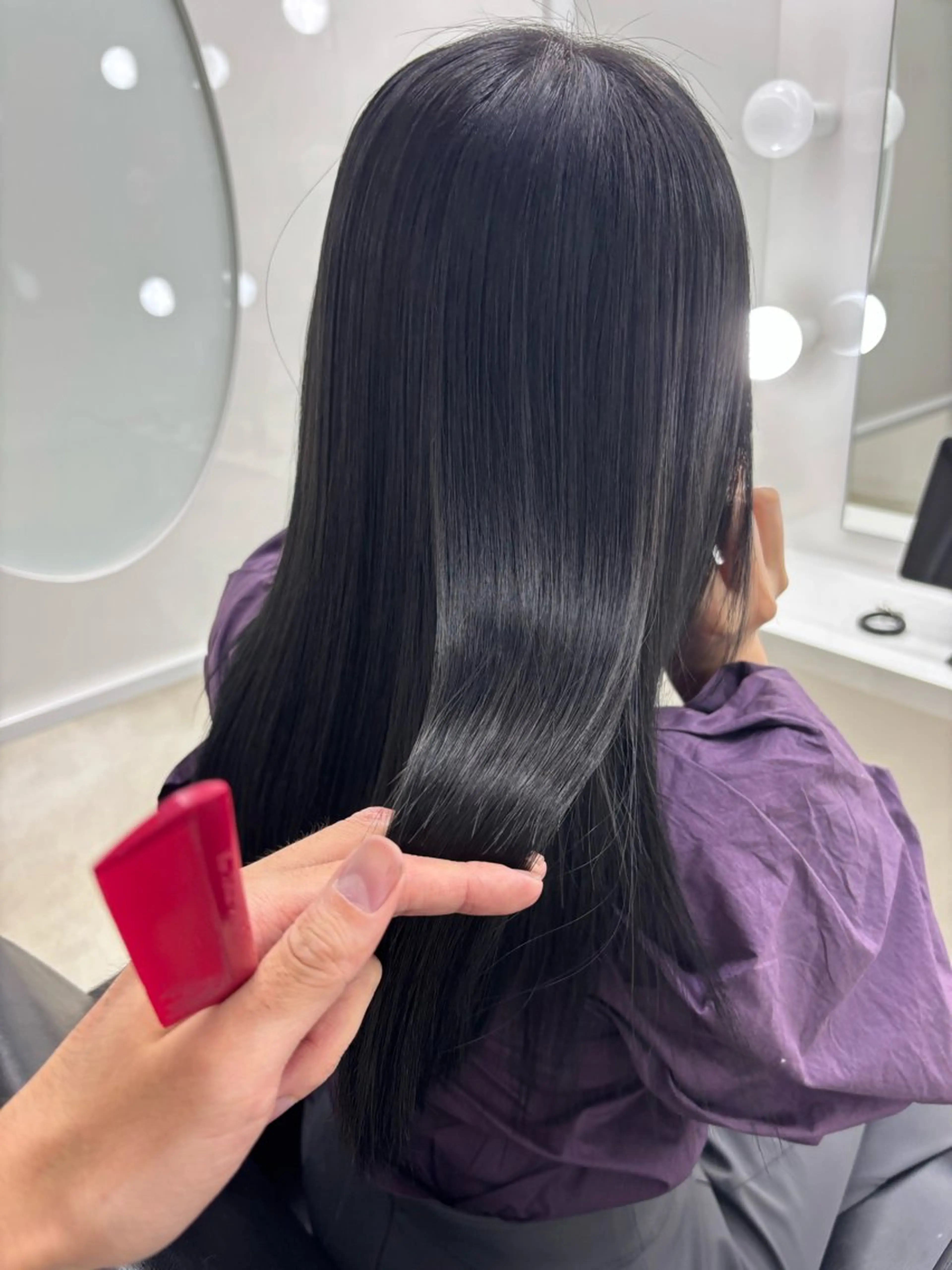 ロング カラー カット ヘアカラー トリートメント 冨木 雄斗のヘアスタイル