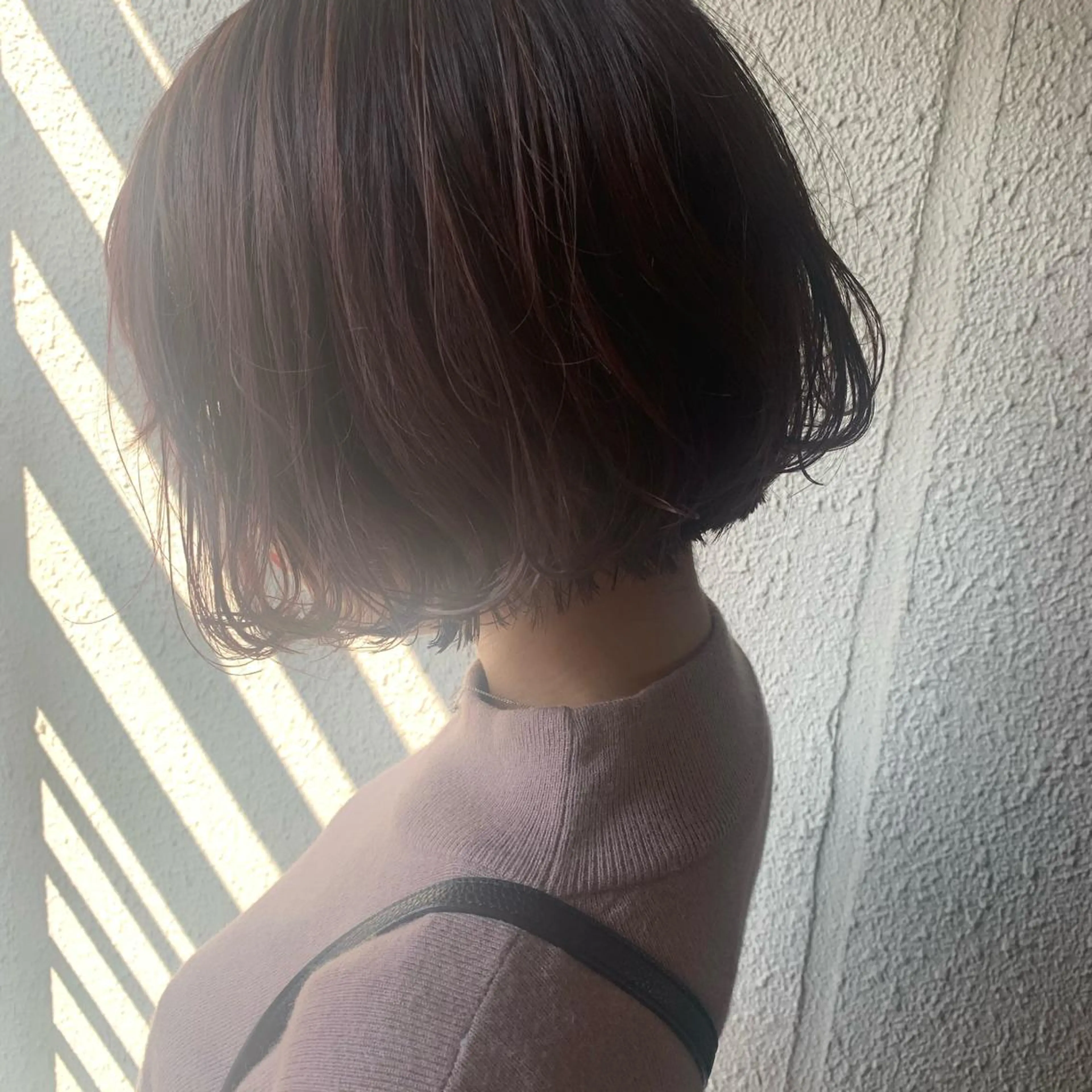 ショート カラー ラベンダーカラー ボブ カット ヘアカラー chouette/ 根本優希のヘアスタイル