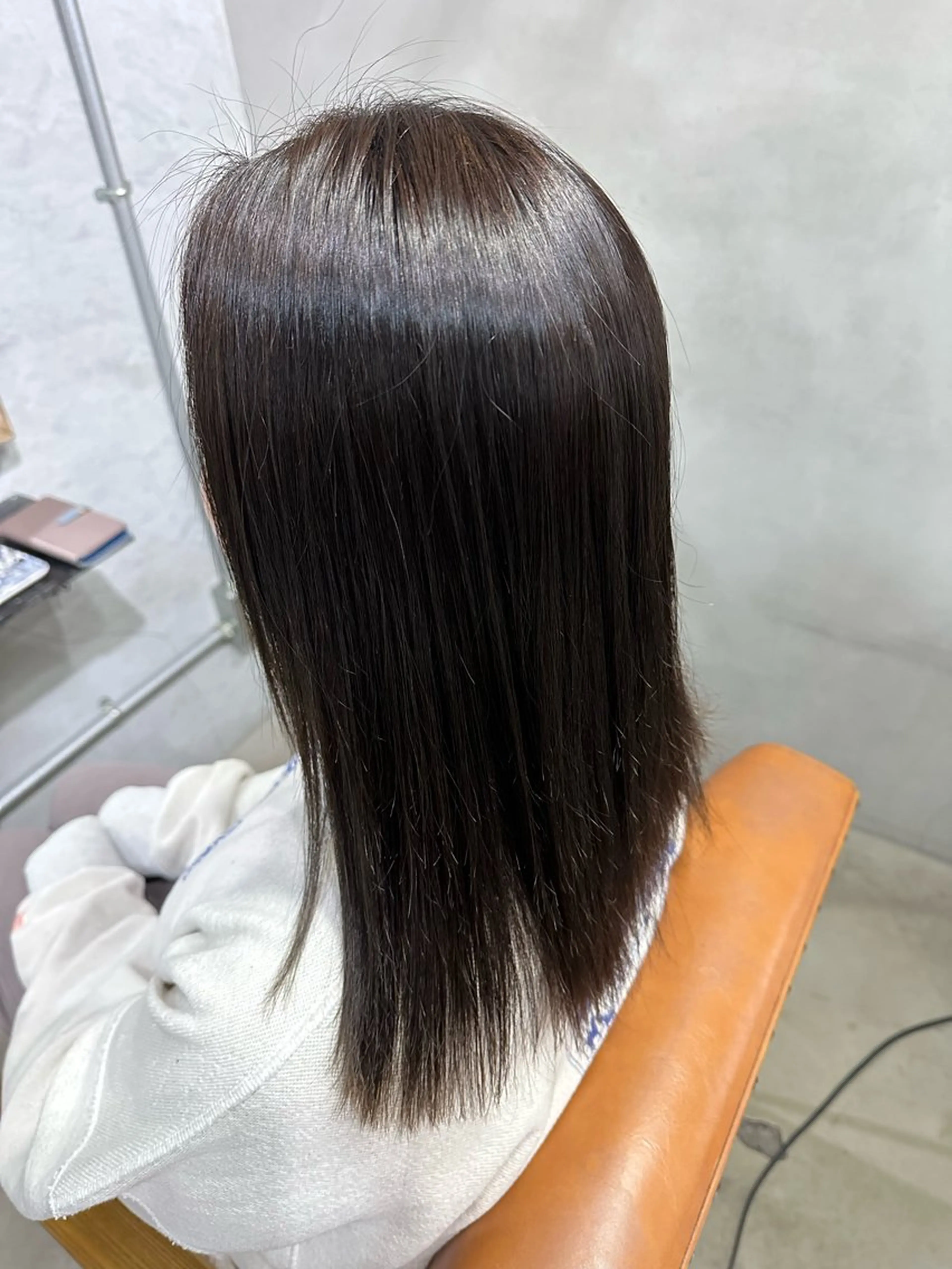 セミロング 縮毛矯正 goen【ゴエン】所属・goen/ カミムラシュウヘイのヘアスタイル