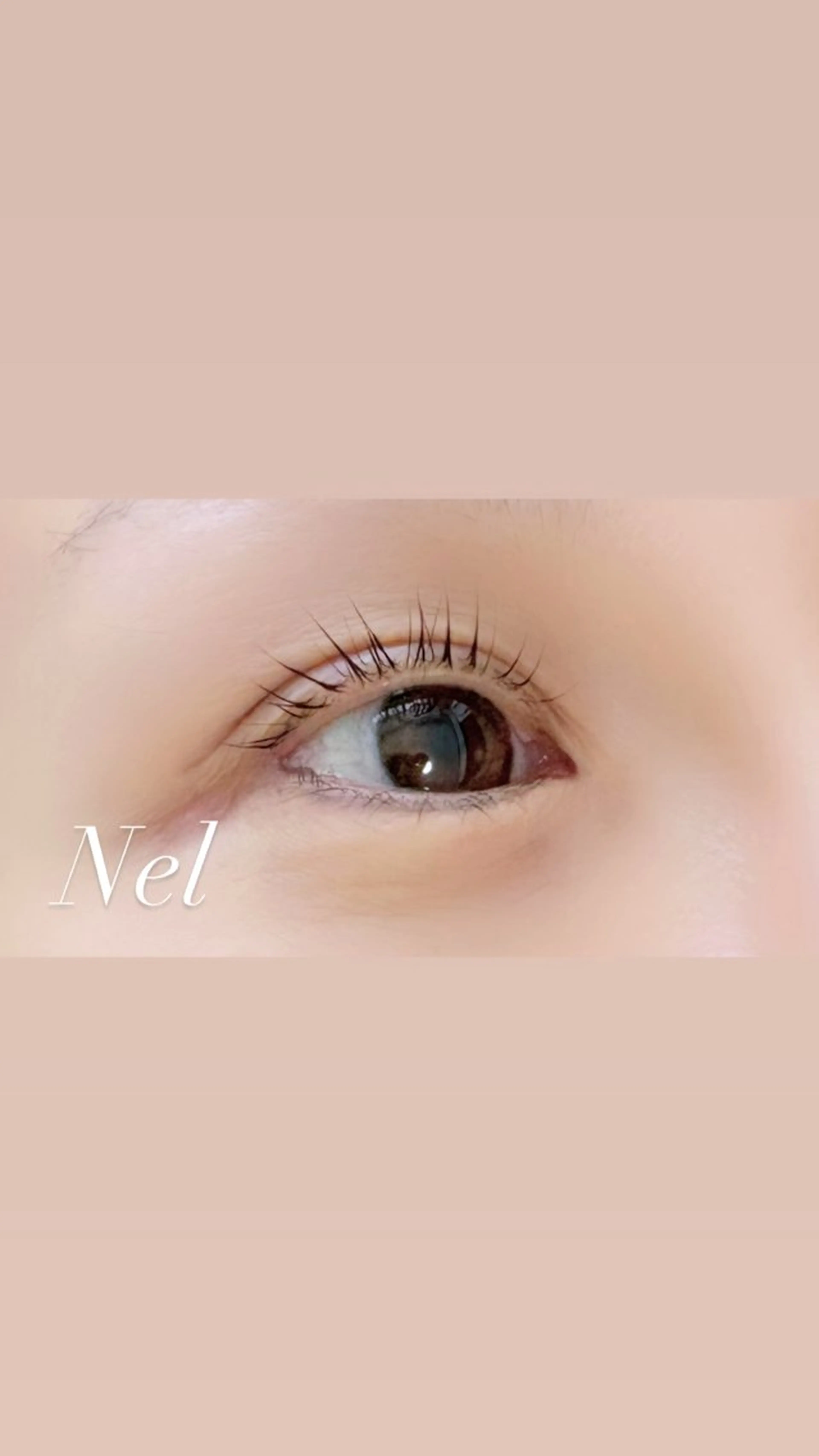 マツエク・マツパ パリジェンヌラッシュリフト まつげパーマ 一重×まつ毛パーマ Nel miwaのマツエク・マツパデザイン
