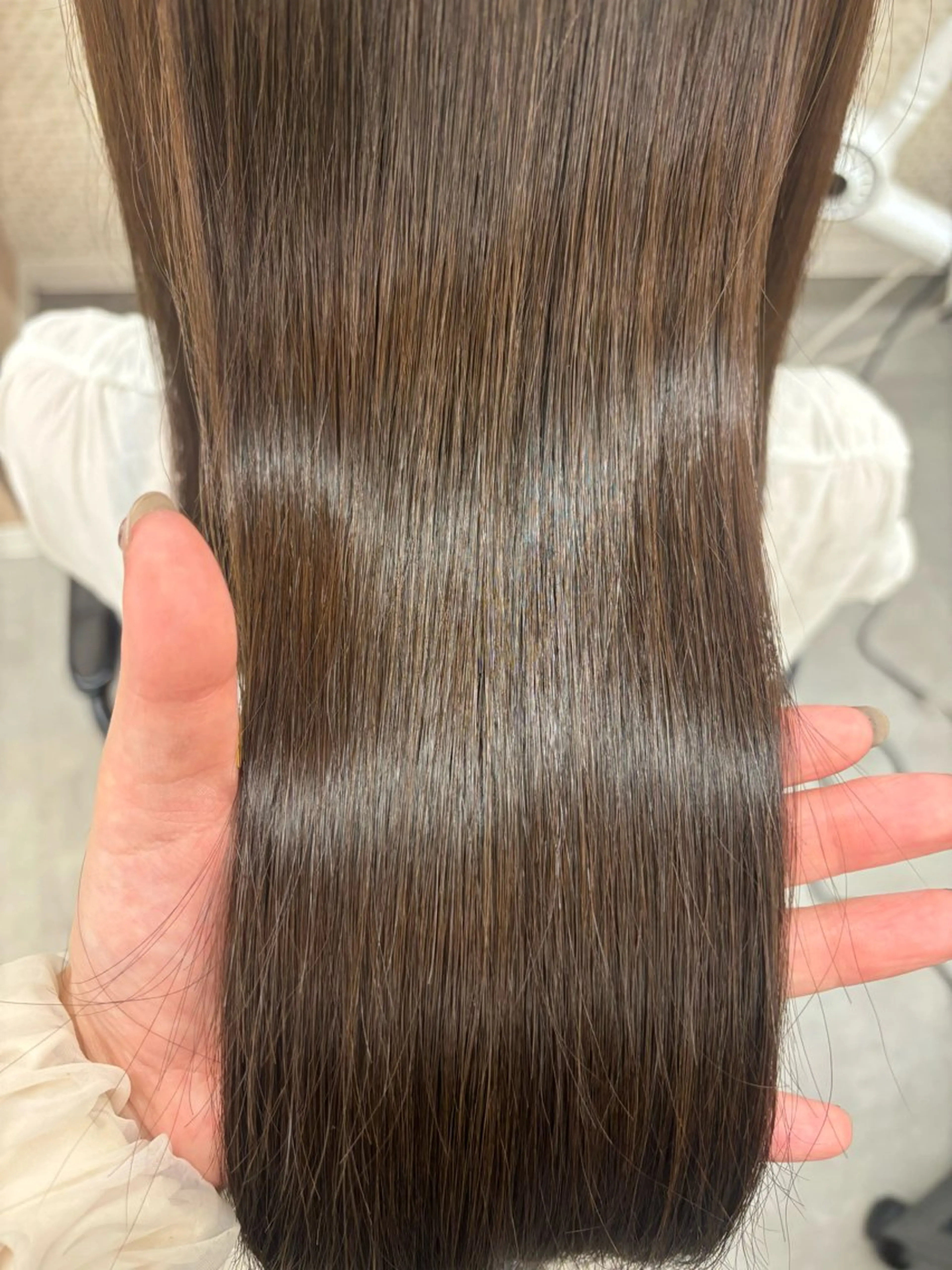 セミロング カラー アッシュ アッシュグレー アッシュグレージュ グレージュ universe Mizuki🎀のヘアスタイル