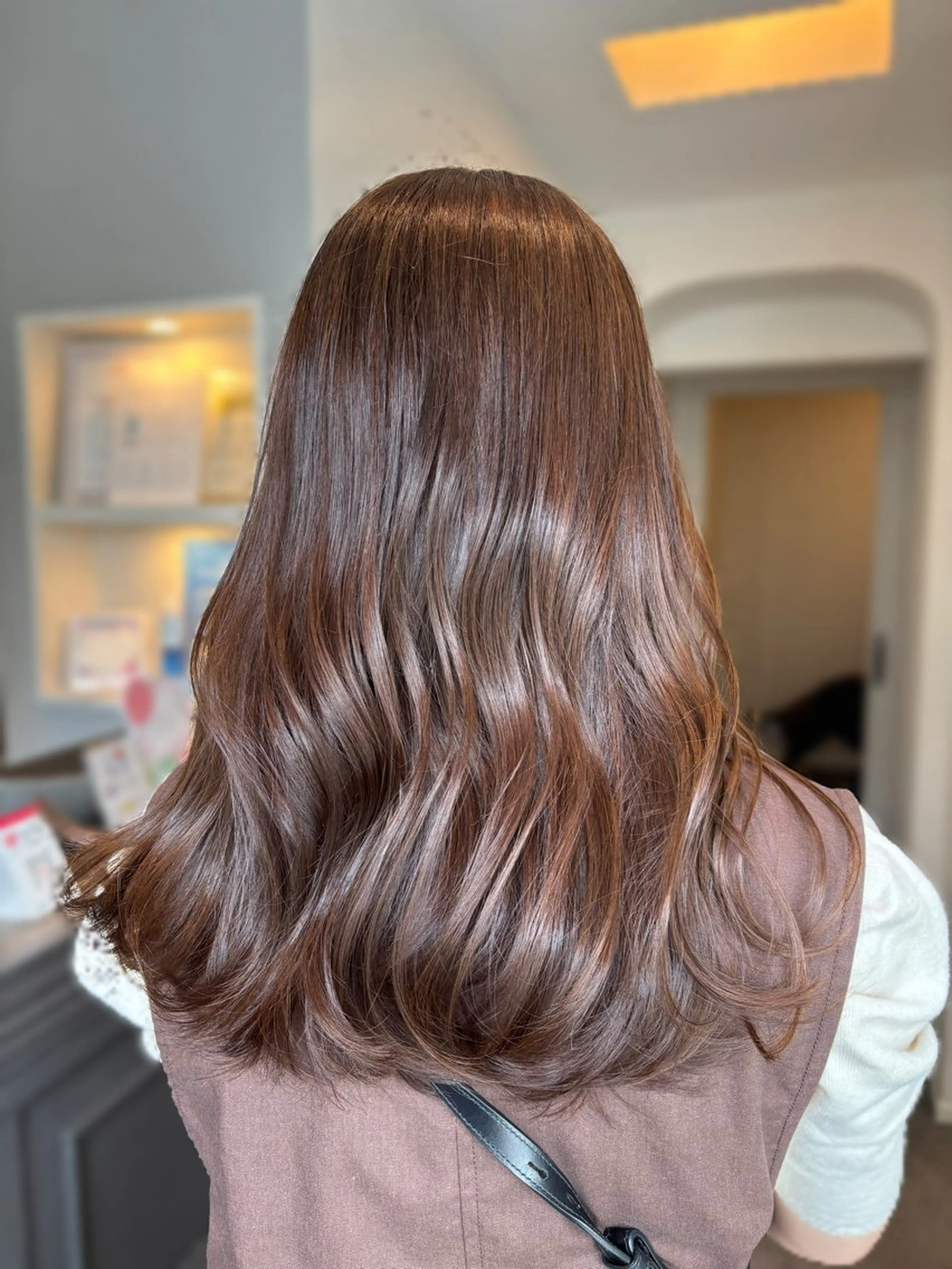 セミロング カット ヘアカラー トリートメント 透明感カラー🎀 tasty／makoのヘアスタイル