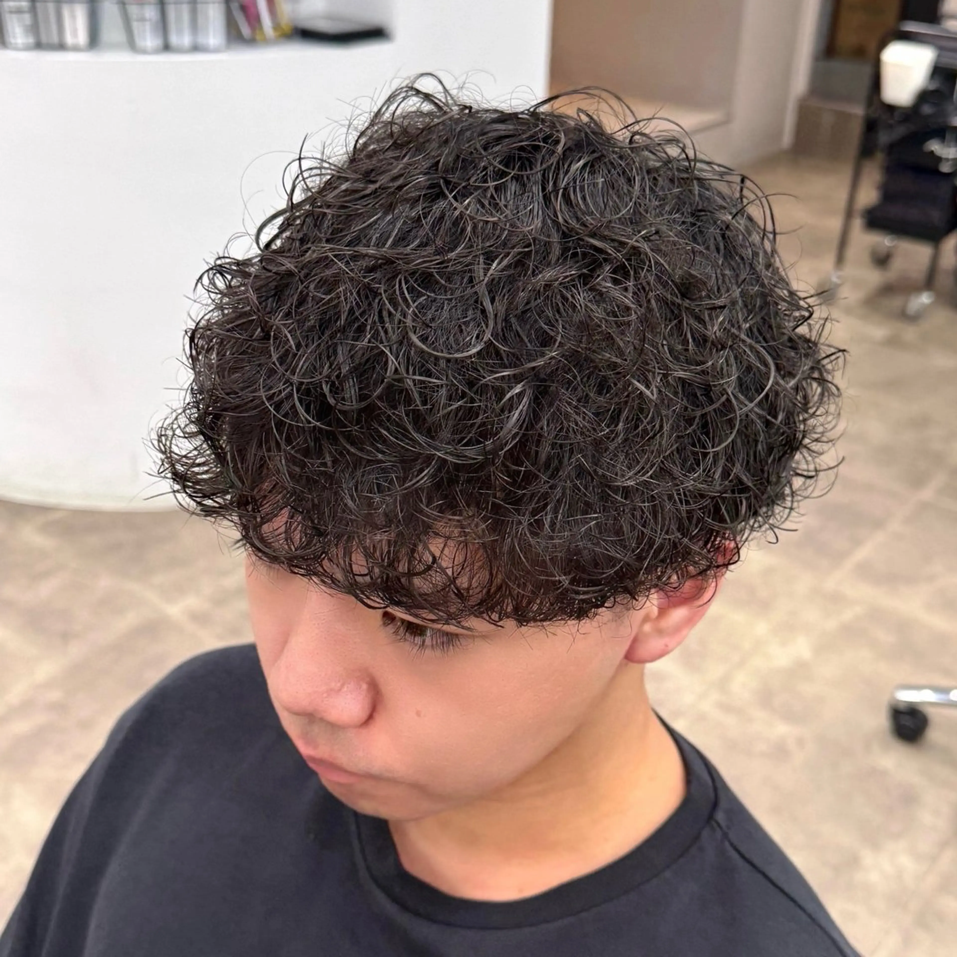 ミディアム メンズ メンズ特化美容師 🐈‍⬛RUNAのヘアスタイル