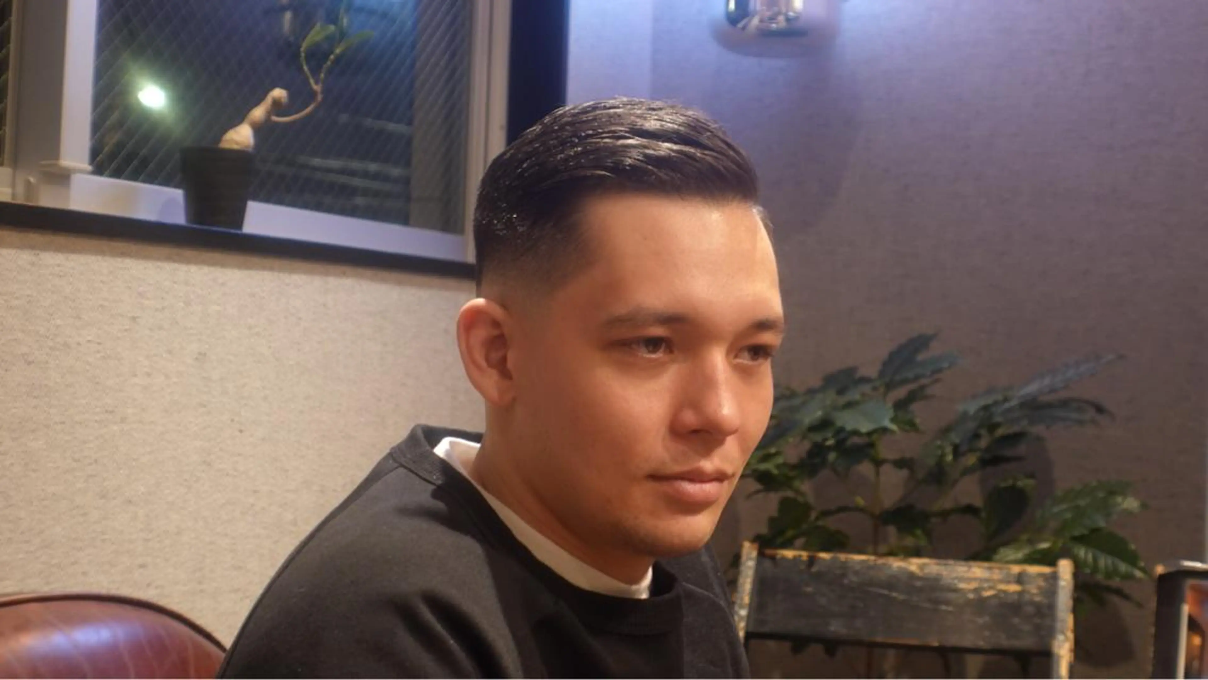 ショート メンズ カット ヘアセット メンズ眉毛ワックス 青山英憲のヘアスタイル