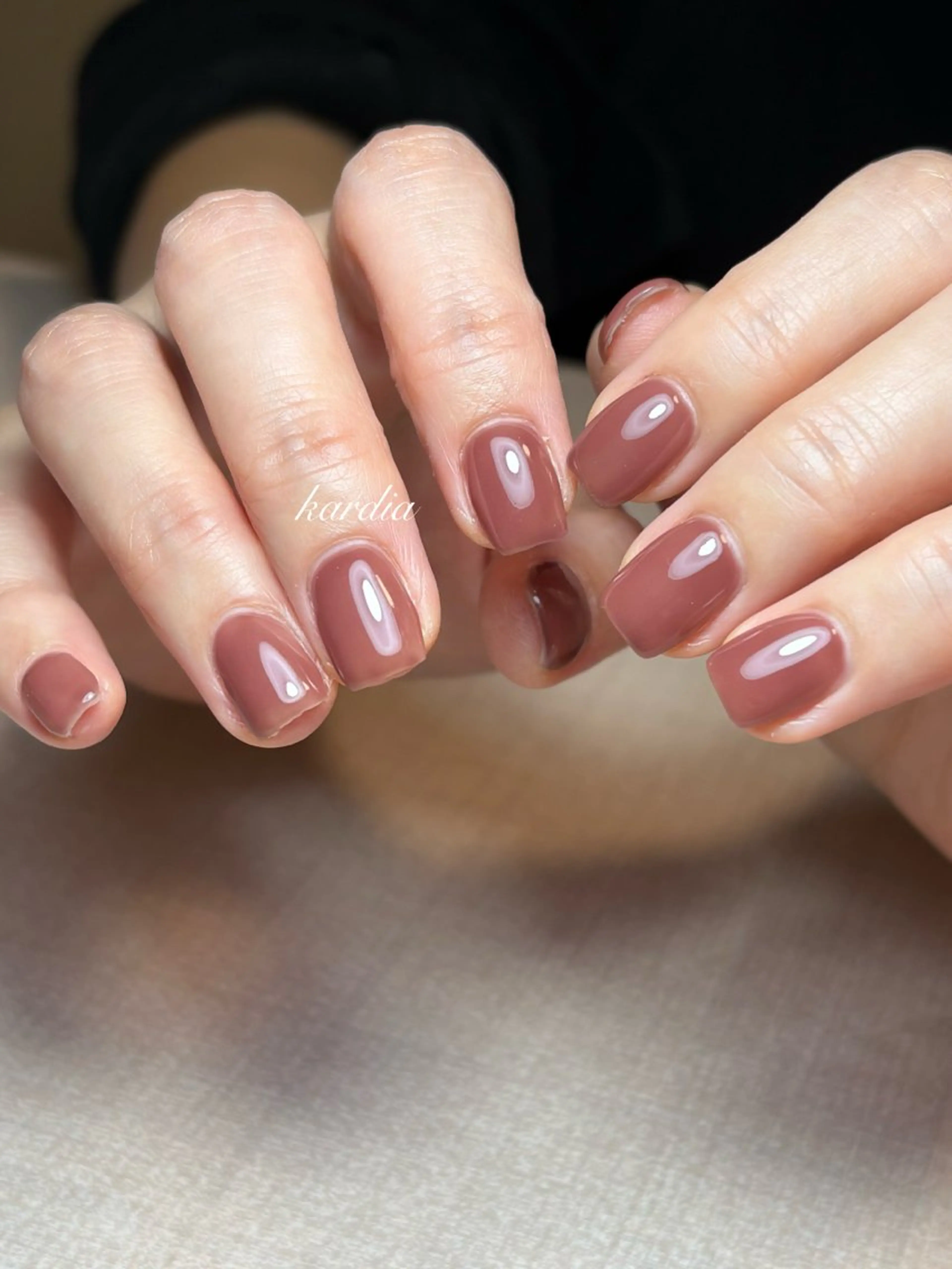 ネイル ハンドネイル καρδιά -ｶﾙﾃﾞｨｱ-のネイルデザイン