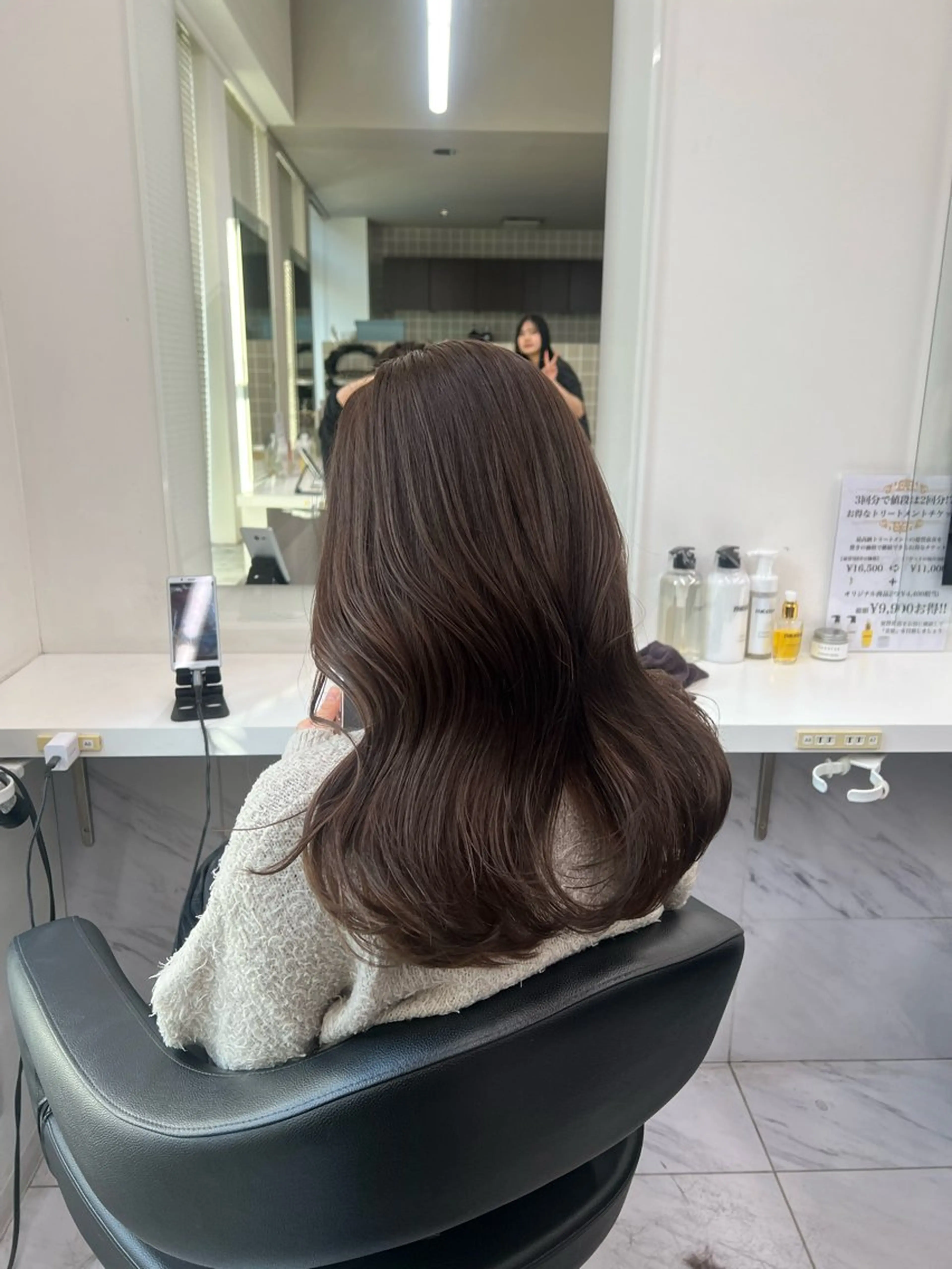 ロング カラー ヘアカラー 韓国レイヤーカット /REIのヘアスタイル