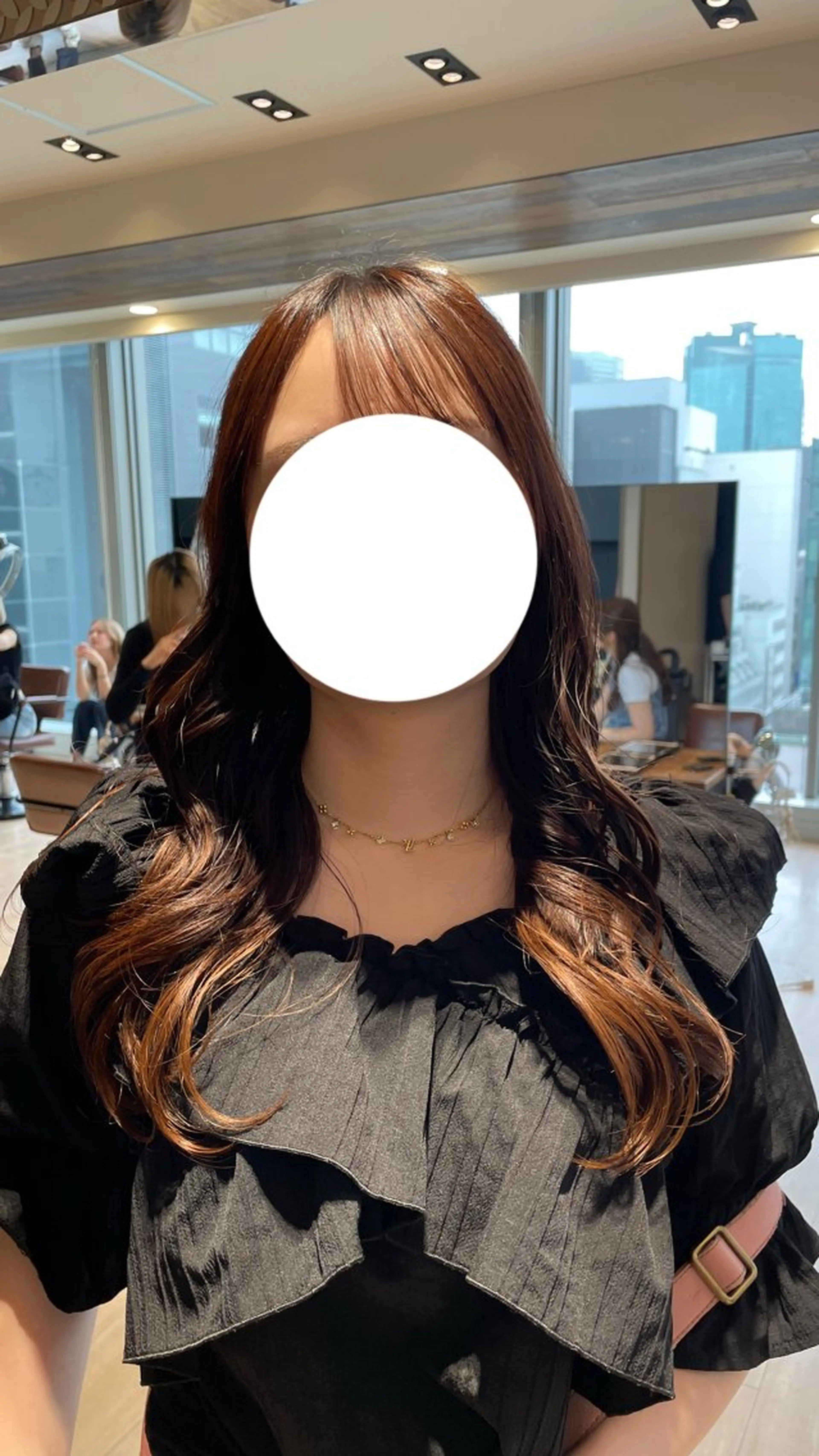 ロング 韓国風ヘア ヘアセット 艶カラー/アレンジ/ はまぐちうみのヘアスタイル