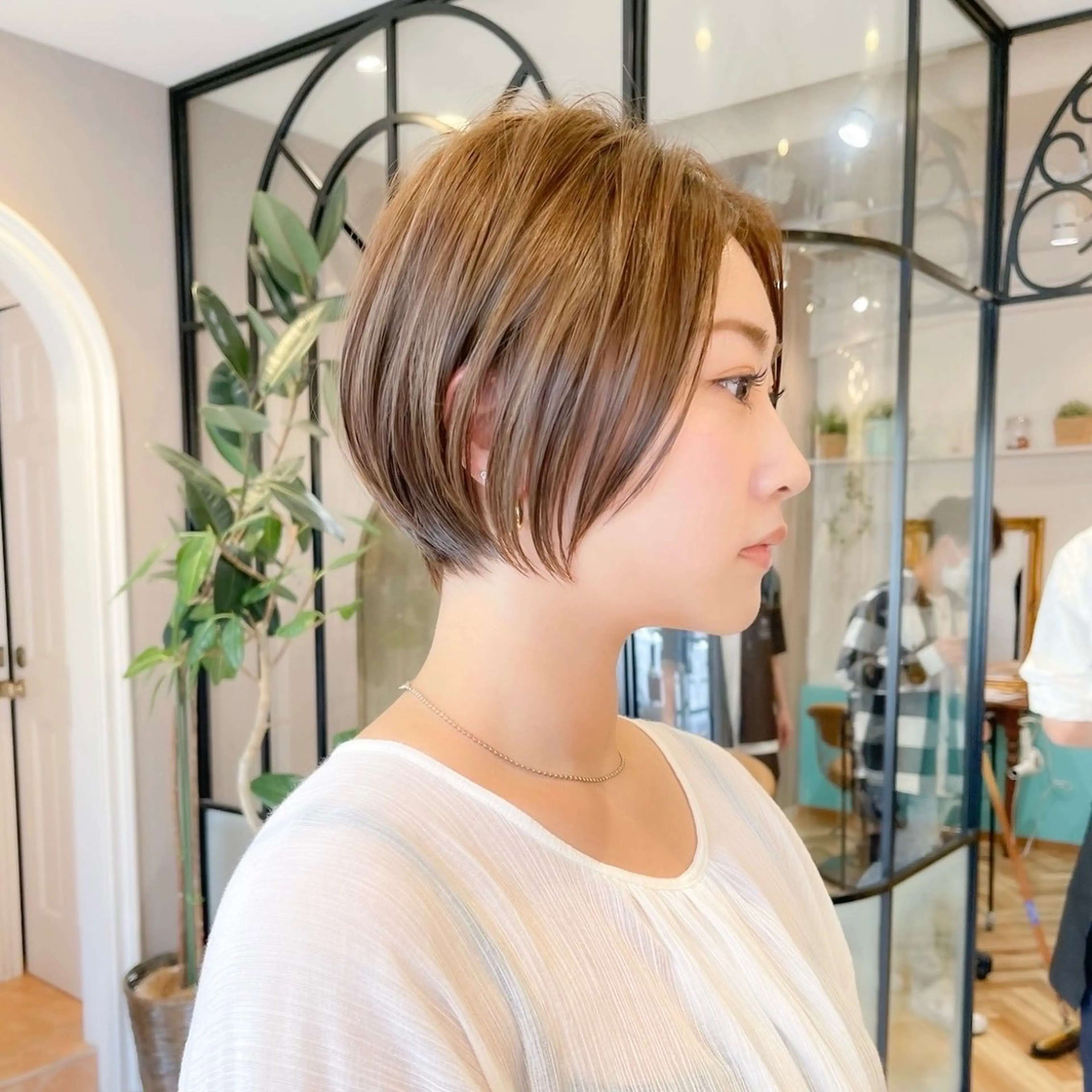 ショート 似合せ/レイヤー ボブ/遼祐のヘアスタイル