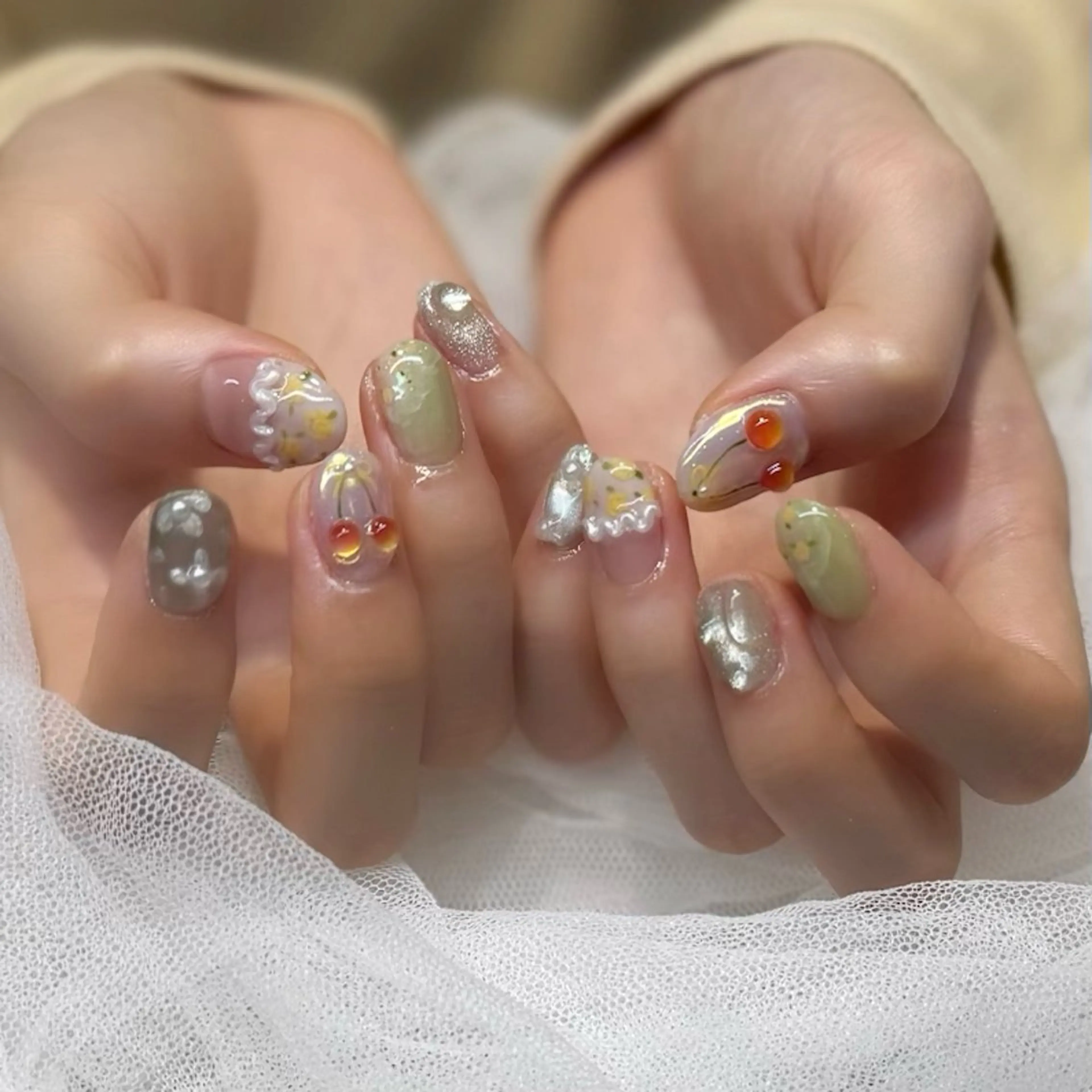 ネイル ハンドネイル 新井 ひなののネイルデザイン