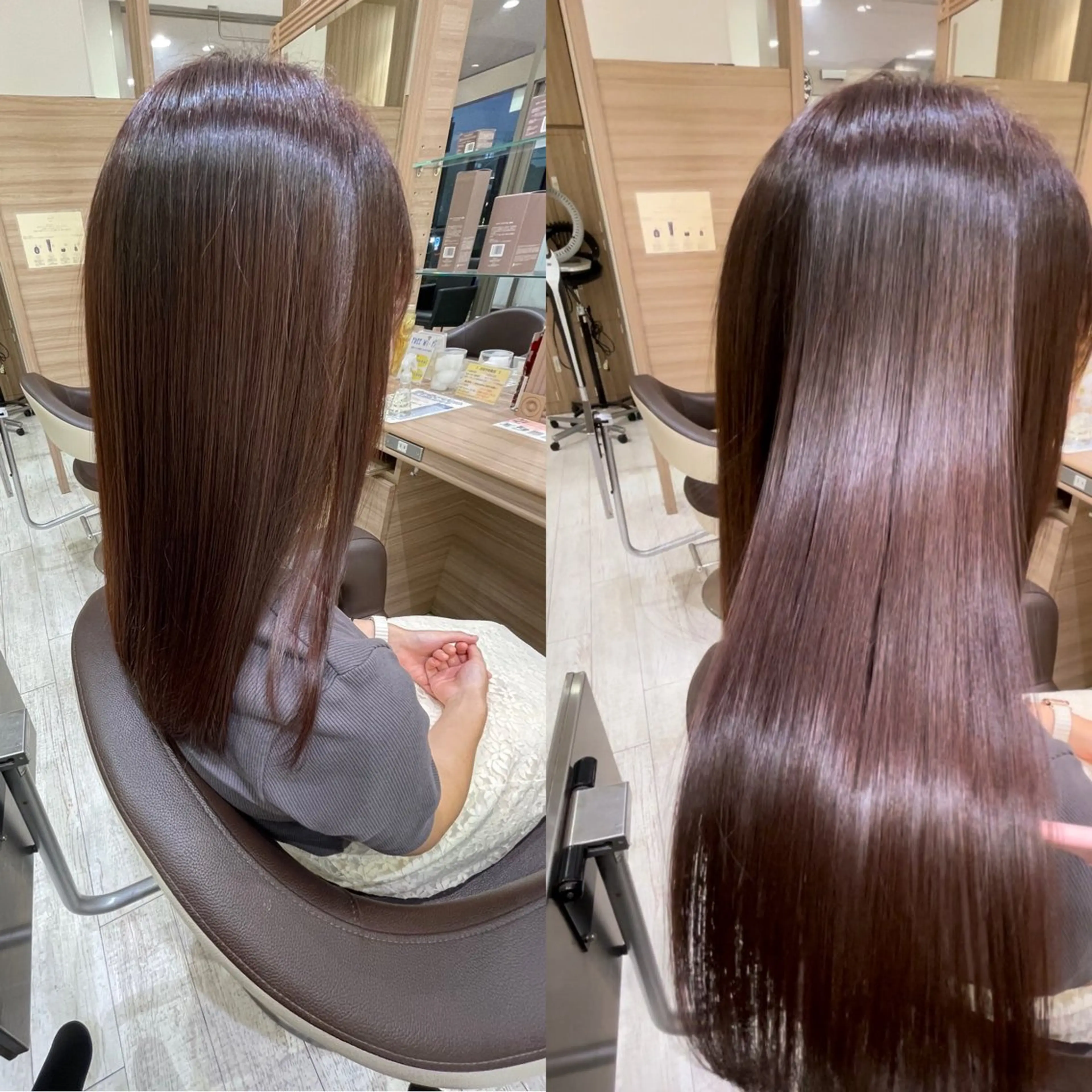 ロング カラー ブラウンカラー ピンクカラー ピンクブラウン 髪質改善 トリートメント カット ヘアカラー トリートメント 加藤 未歩のヘアスタイル