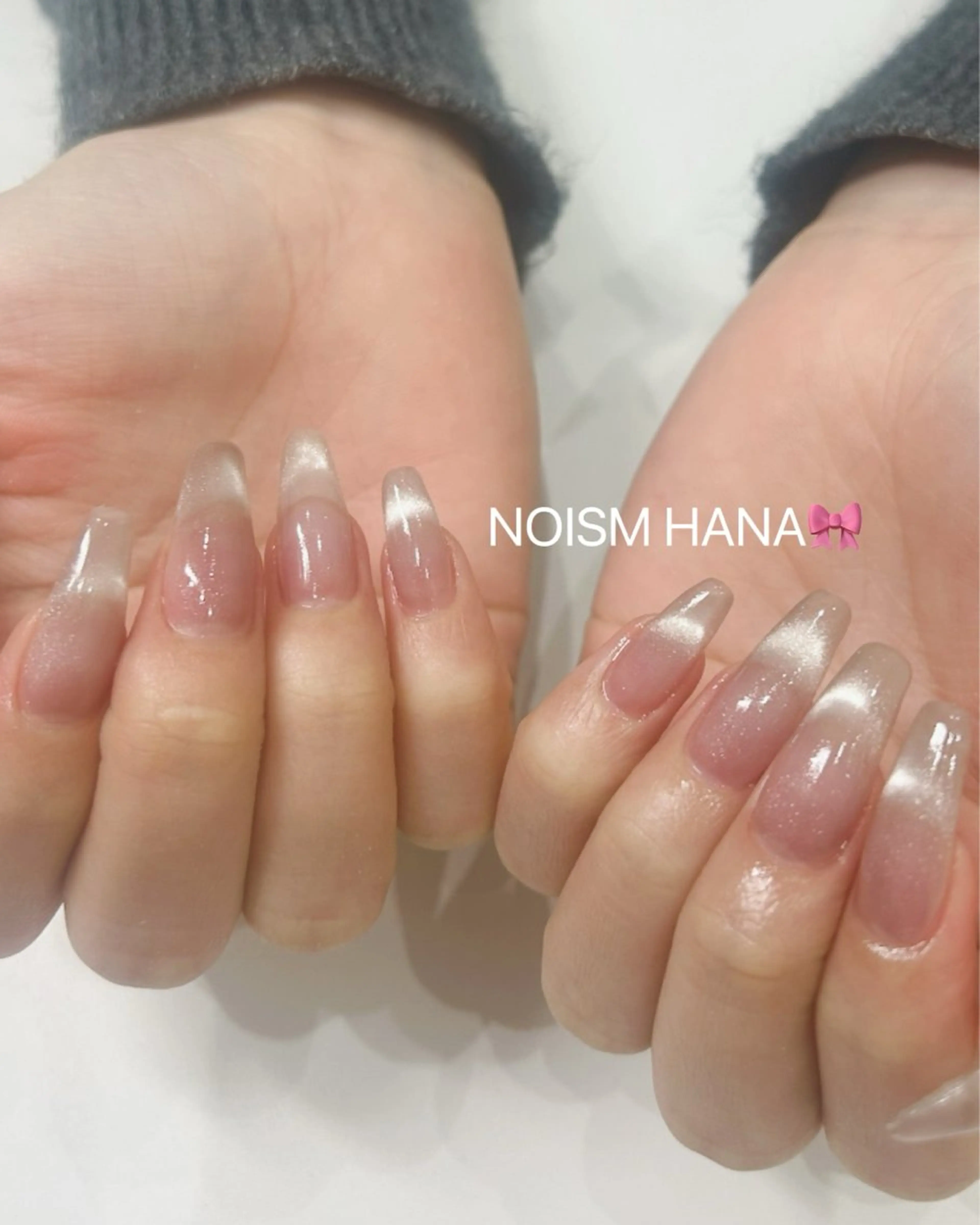 ネイル グラデーション キラキラネイル 韓国ネイル マグネットネイル ニュアンスネイル ハンドネイル 🎀大人nail /NOISMはな🎀のネイルデザイン