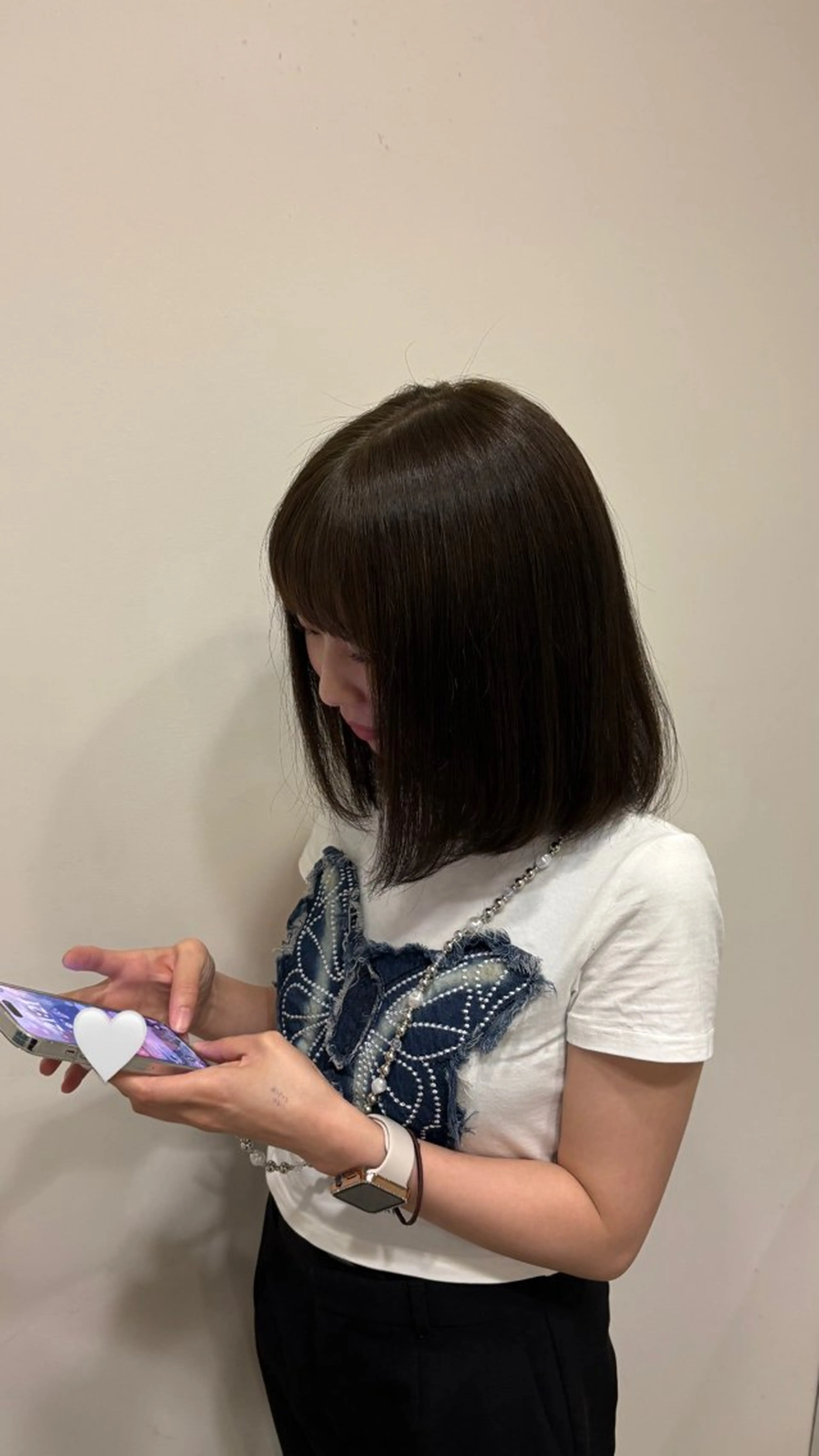 ミディアム カラー ブラウンカラー 透明感カラー オリーブブラウン 透明感カラー🩵 /MIHOのヘアスタイル