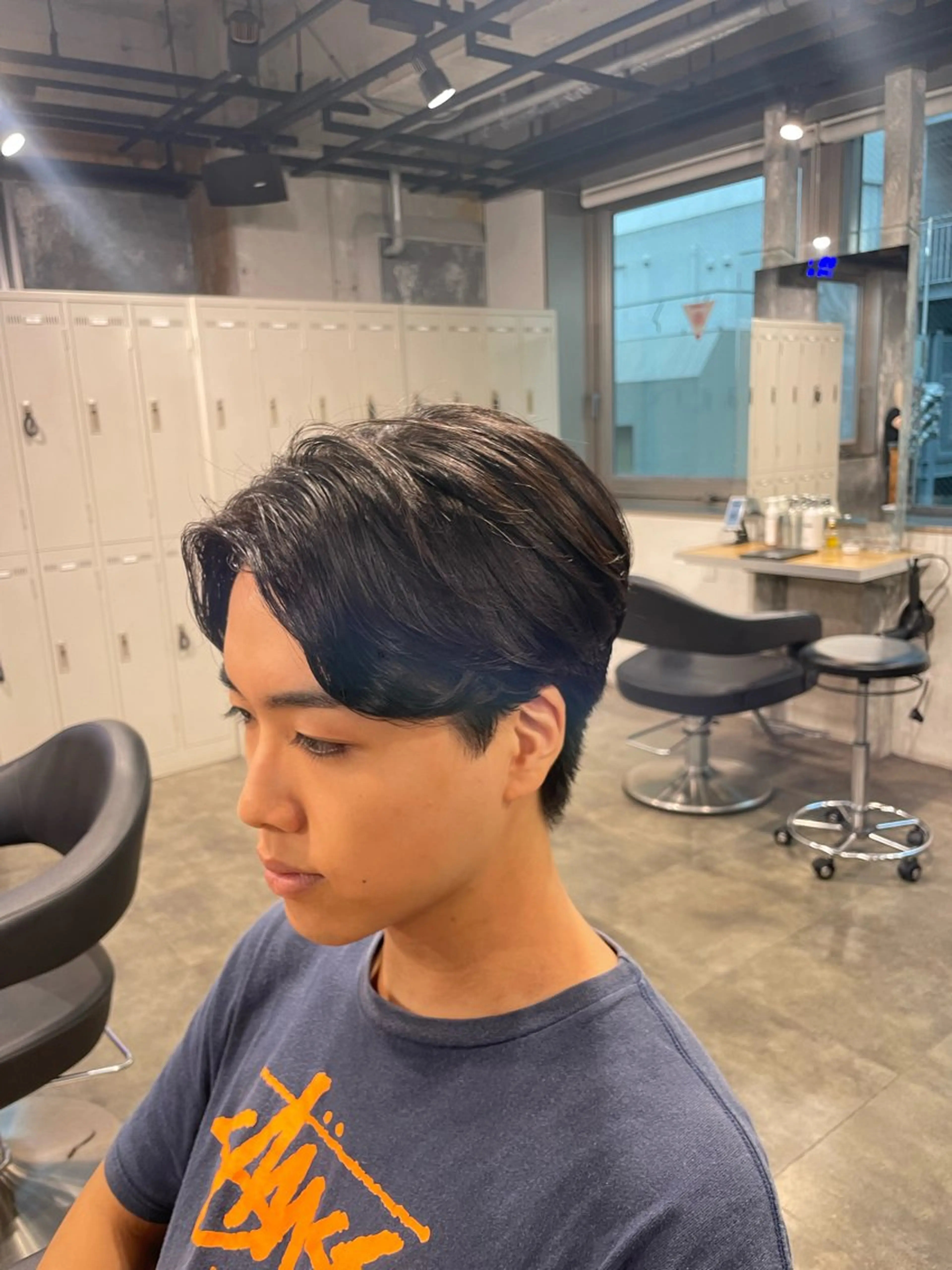 メンズ カット 縮毛矯正 トリートメント 艶髪/透明感🪽 DISCO🪽のヘアスタイル