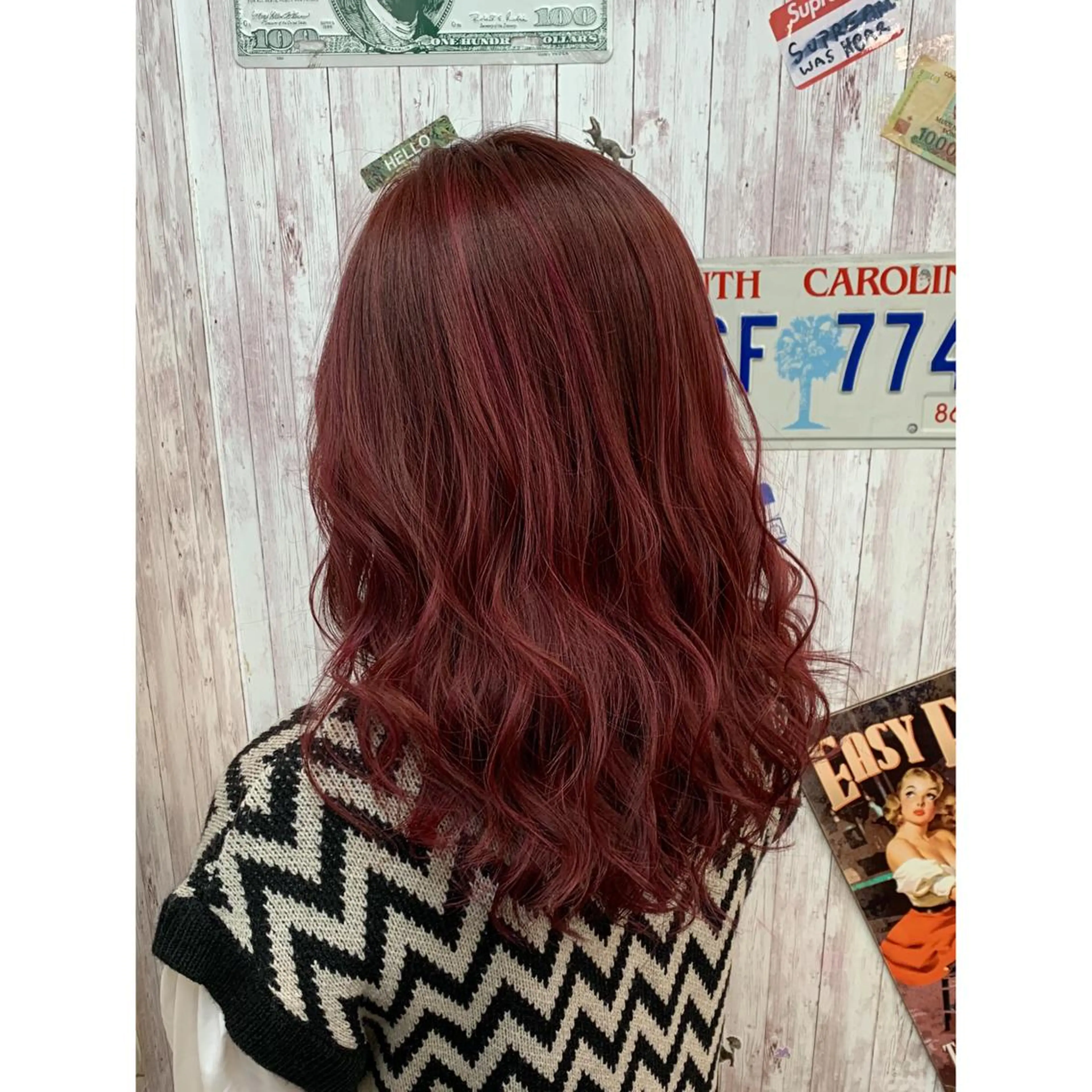 セミロング カラー LaLaMoana Rickyのヘアスタイル