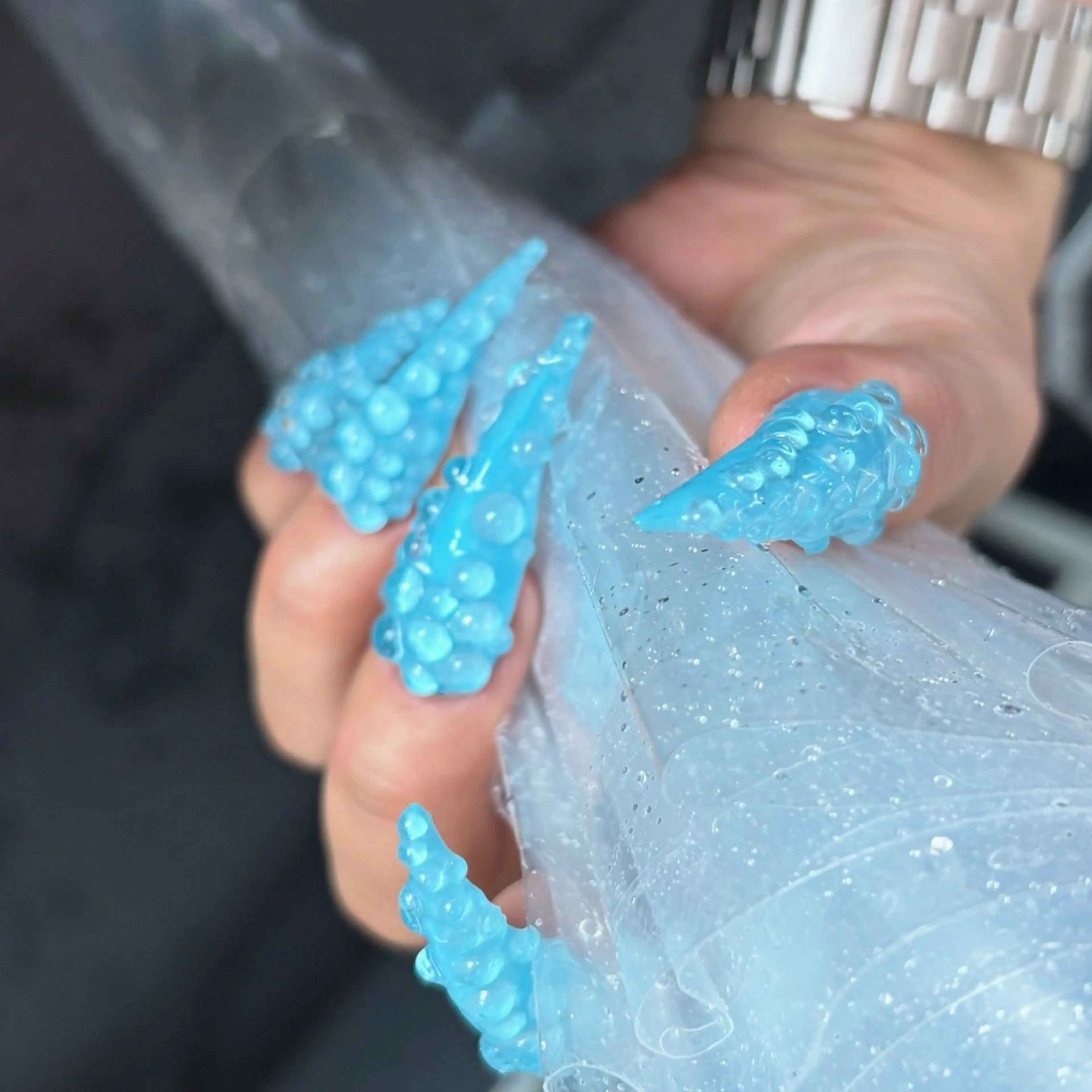 【3Hたっぷりアートプロデュースネイル】お任せ/個性派/y2k/ニュアンス/手書き※オフがある方はオフメニューも選択の写真