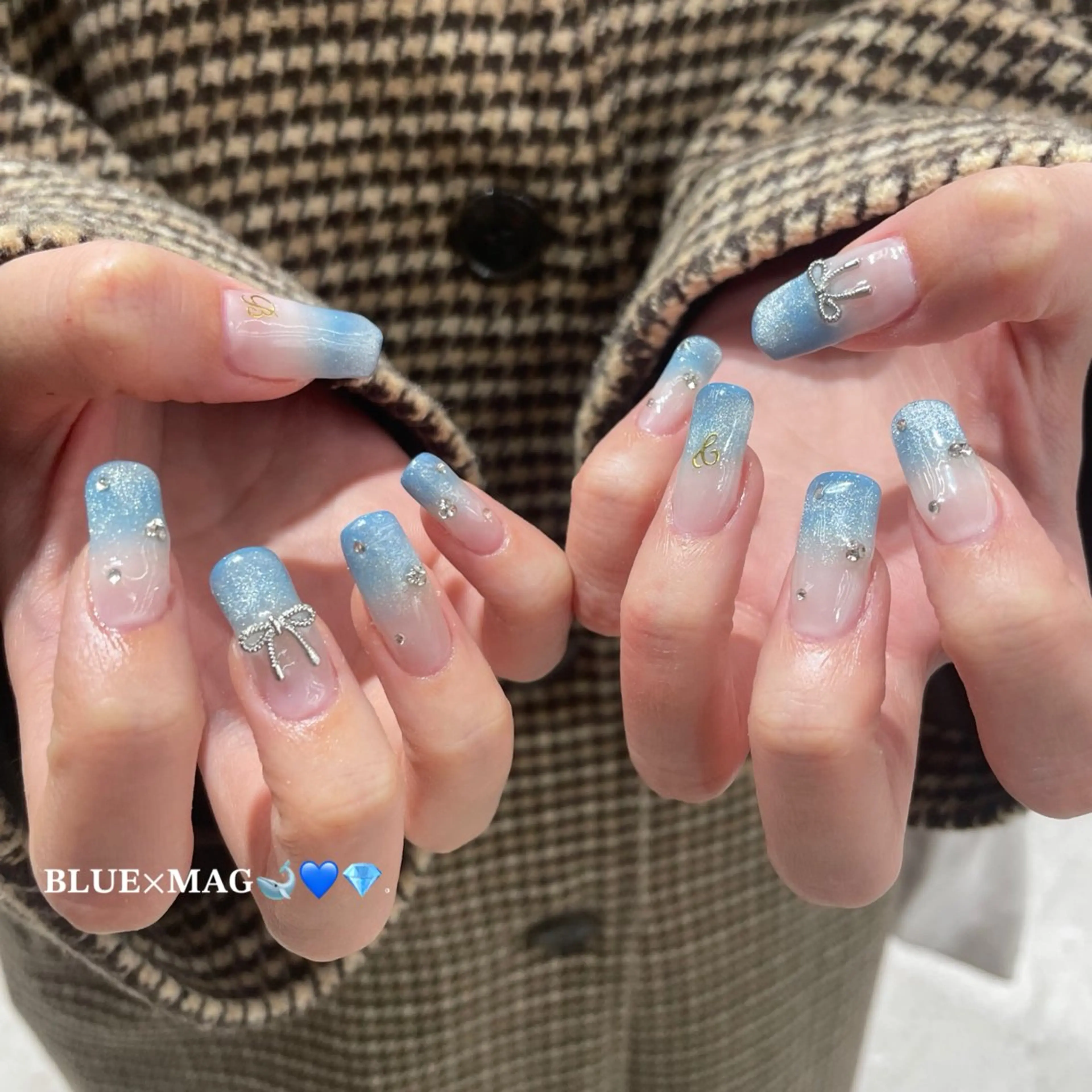 ネイル 🫧飛山琉桜/二条 ネイルアート/束感のマツエク・マツパデザイン