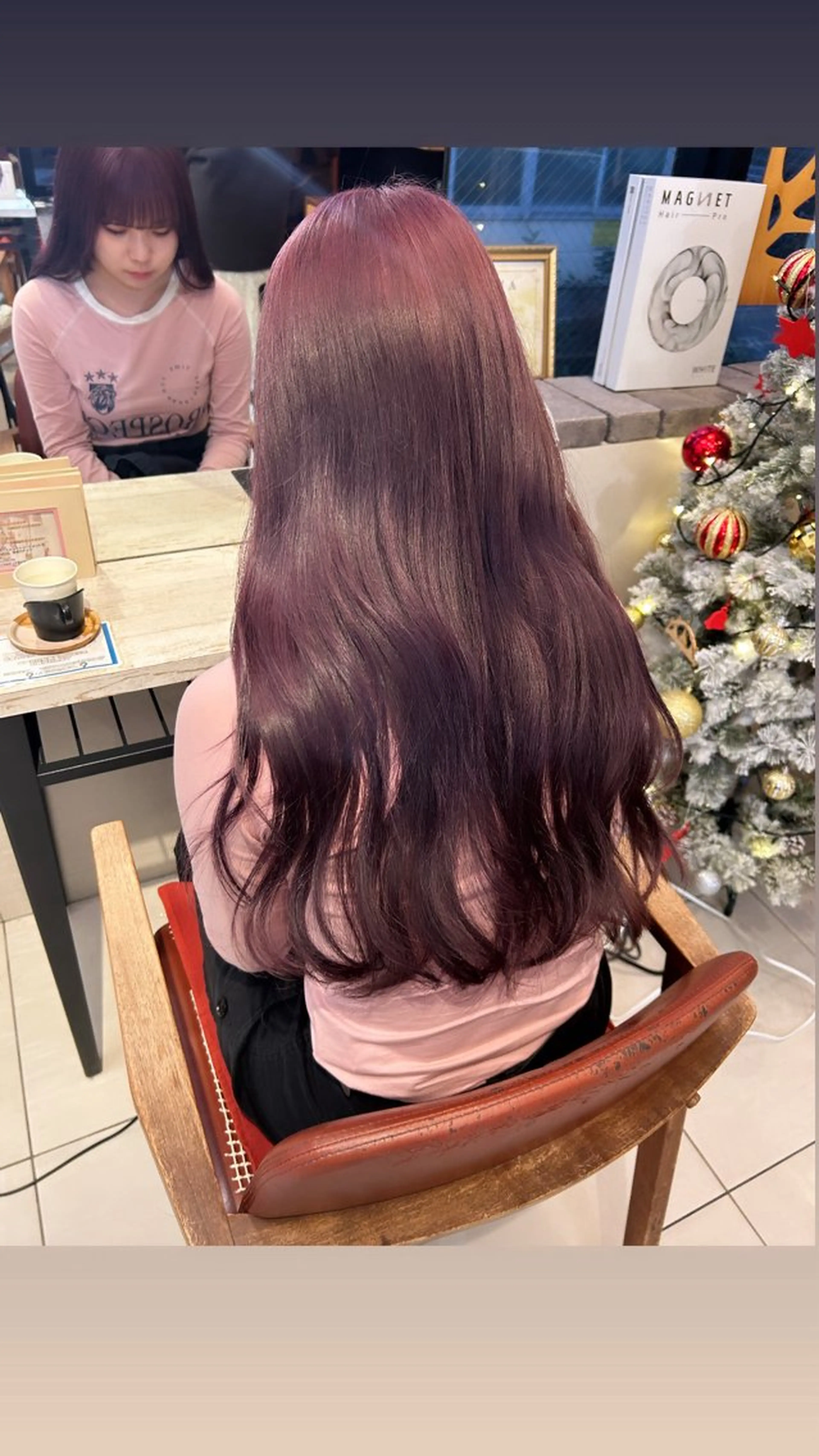 セミロング カラー ラベンダーカラー ヘアカラー トリートメント 艶カラー/耳つぼ/ 渡辺奈緒のその他イメージ
