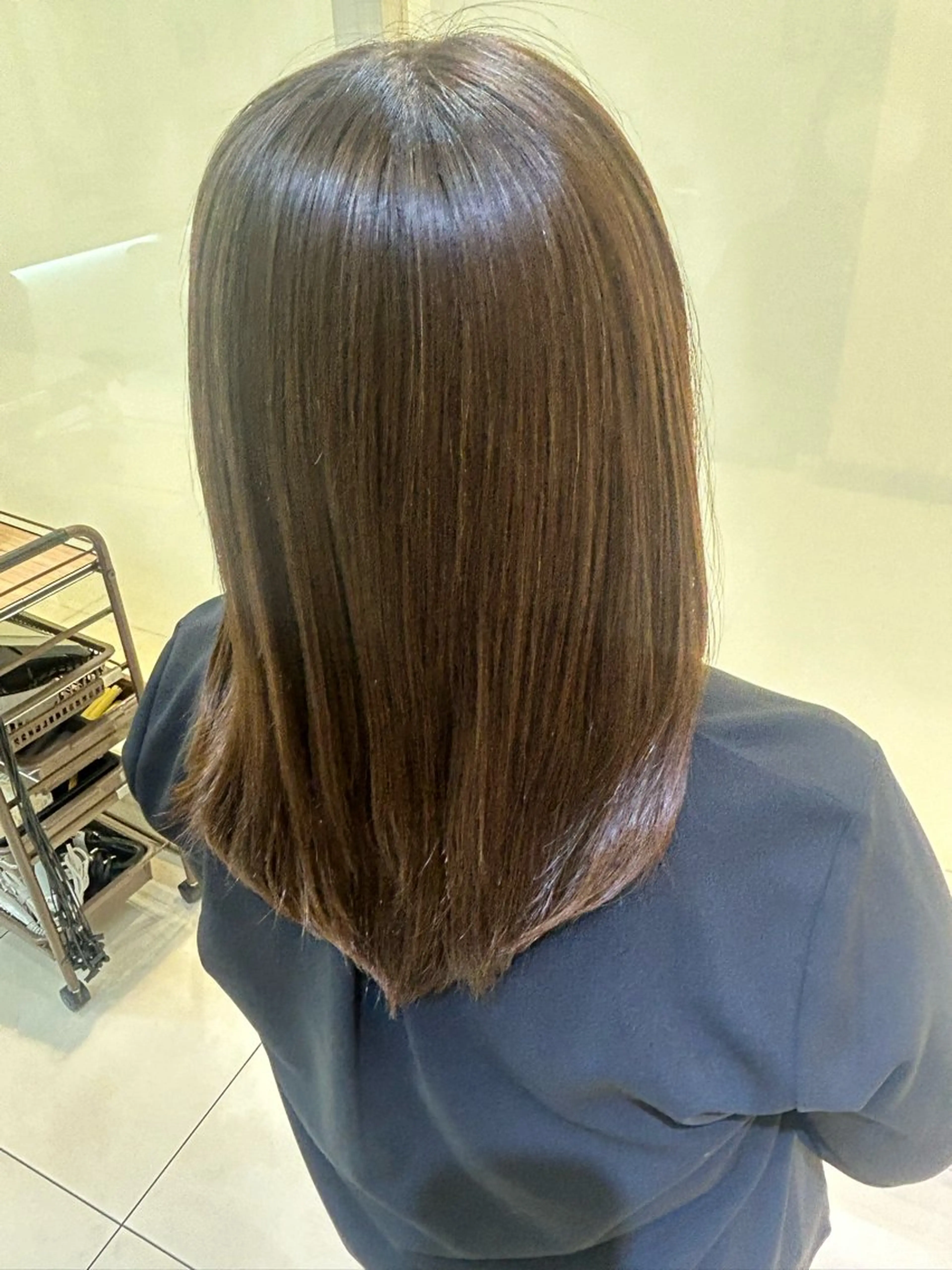 ミディアム カラー ヘアカラー トリートメント 髪質改善/縮毛矯正 ササキナツミのヘアスタイル