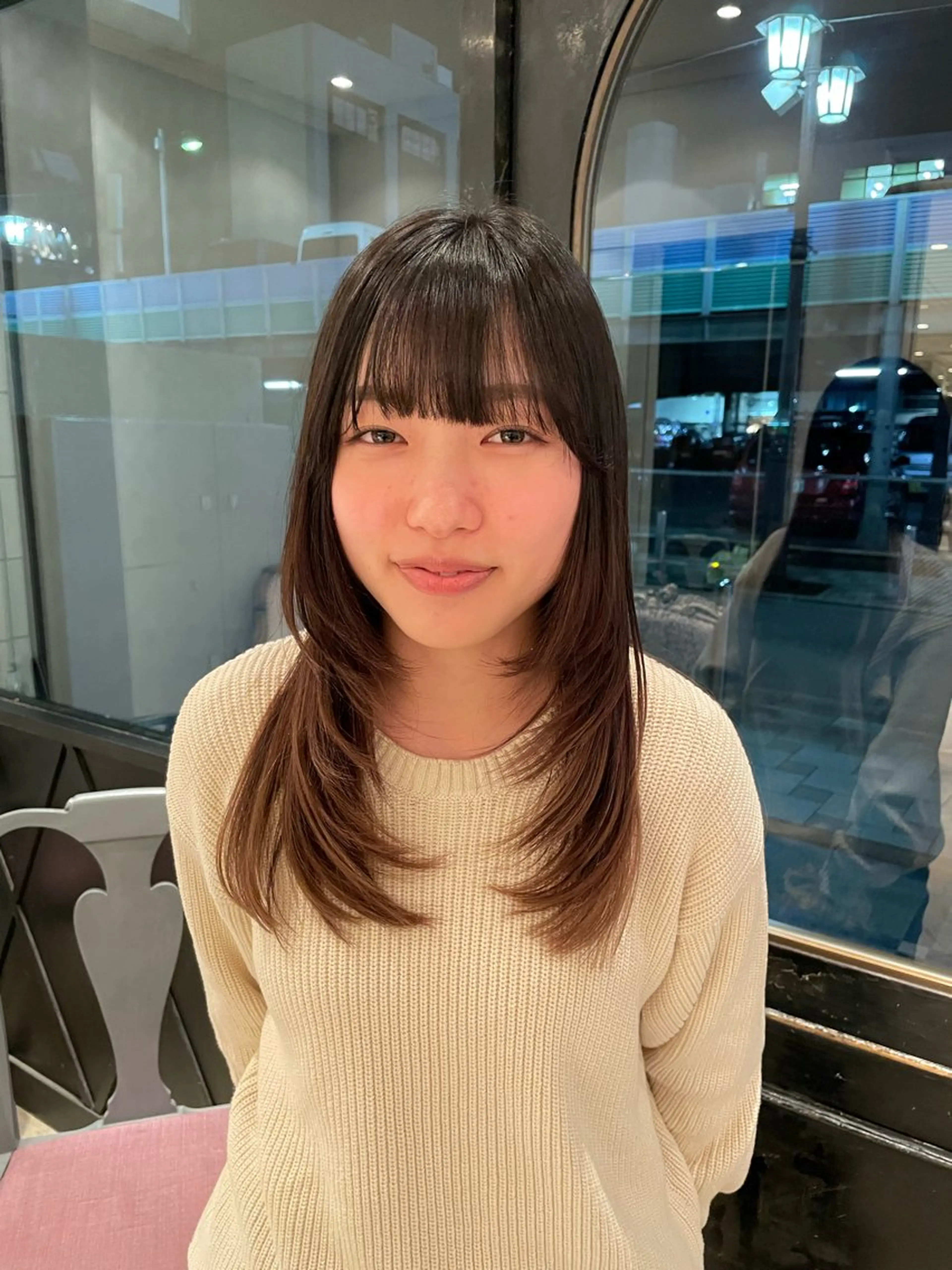 ロング ヘアアレンジ 韓国風ヘア レイヤーカット カット 無料ショートカット 募集中anzu📛のヘアスタイル