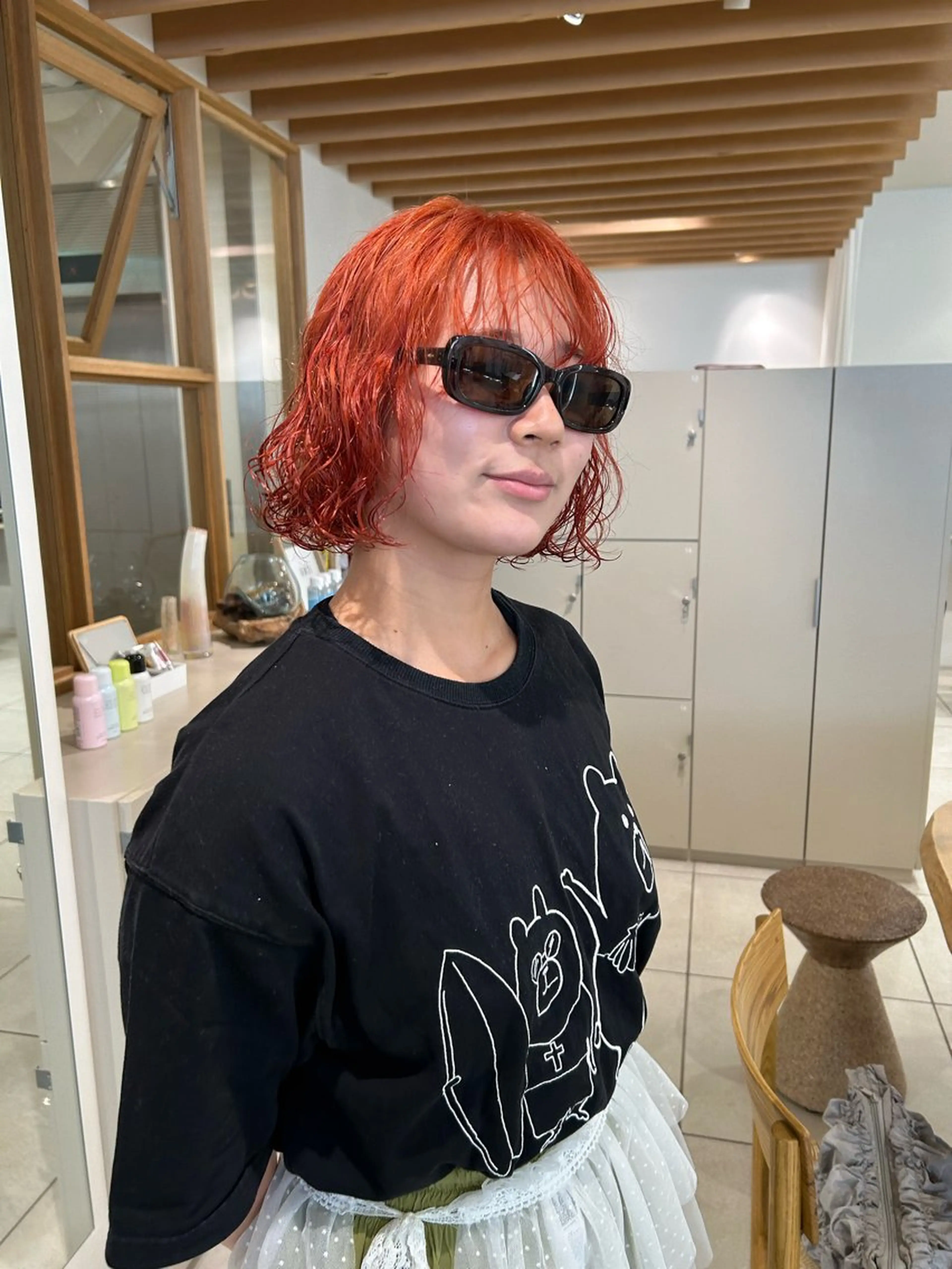 ミディアム カット パーマ 矢場町/酸性ストレー ト/髪質改善/リオのヘアスタイル