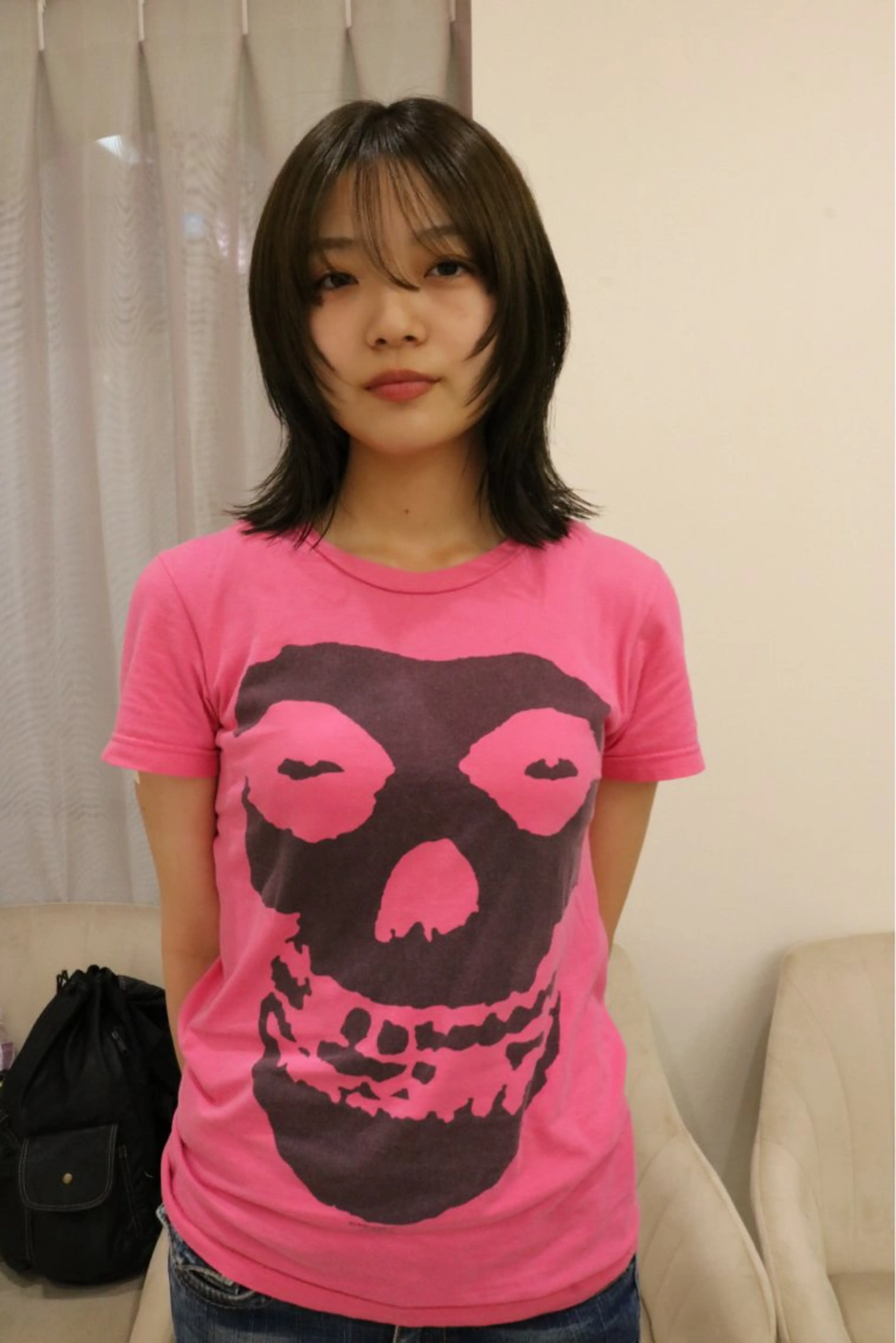 ミディアム カラー 松村 澪里のヘアスタイル