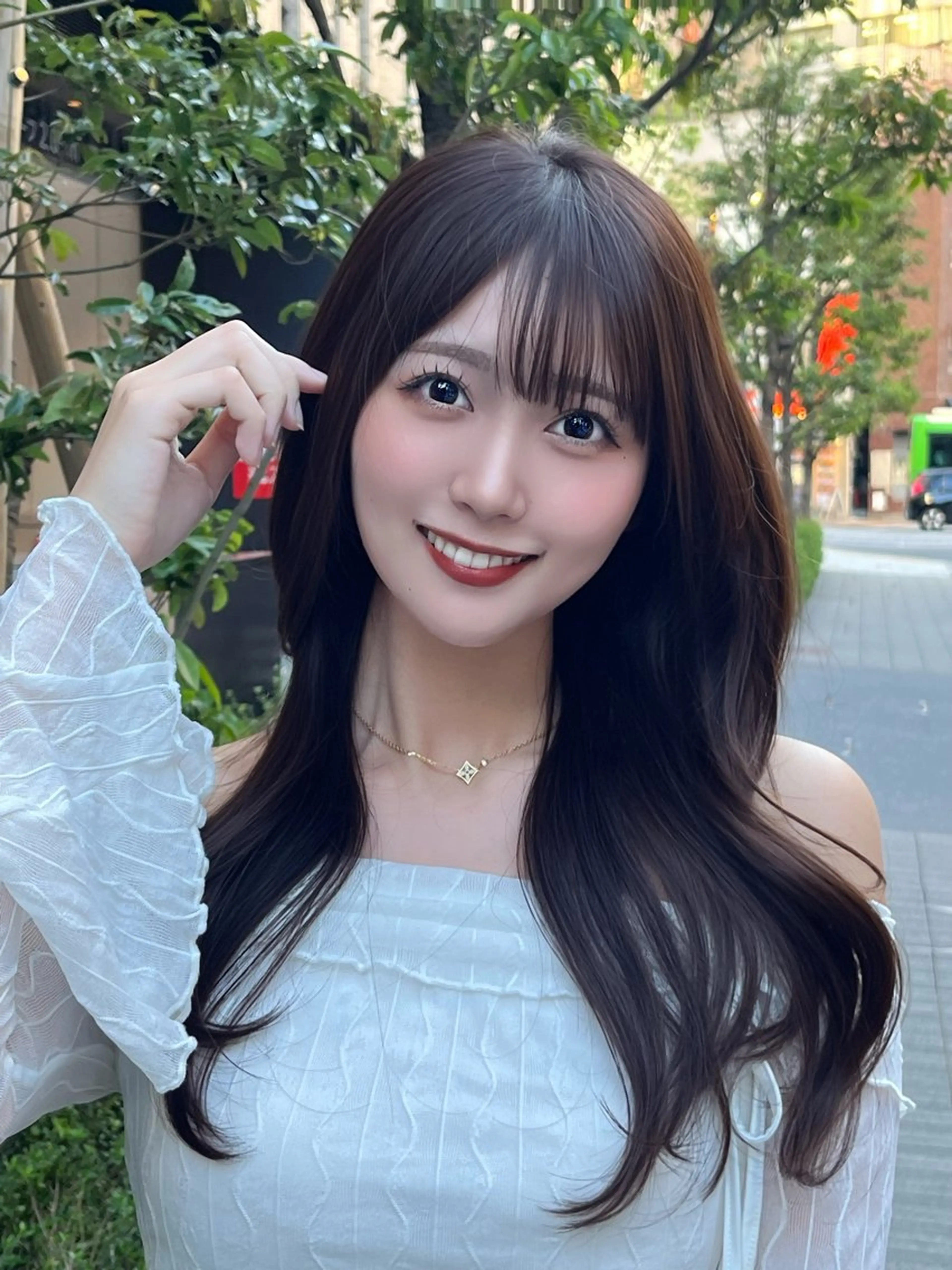 ロング カラー カット ヘアカラー トリートメント レイヤーカット顔周り /アレンジ伊藤彪真のヘアスタイル