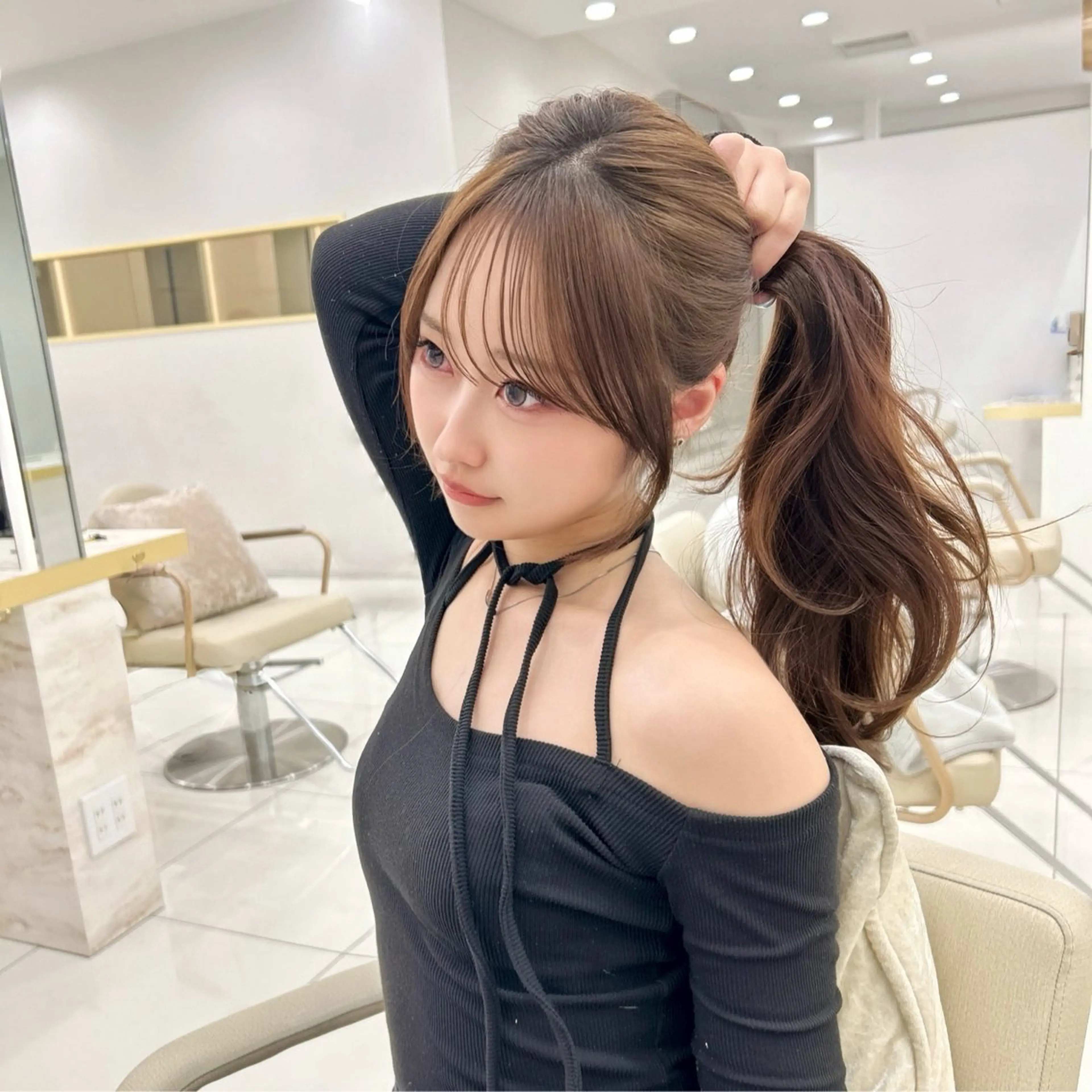 ロング 韓国顔まわり/前髪 /レイヤー/いつきのヘアスタイル