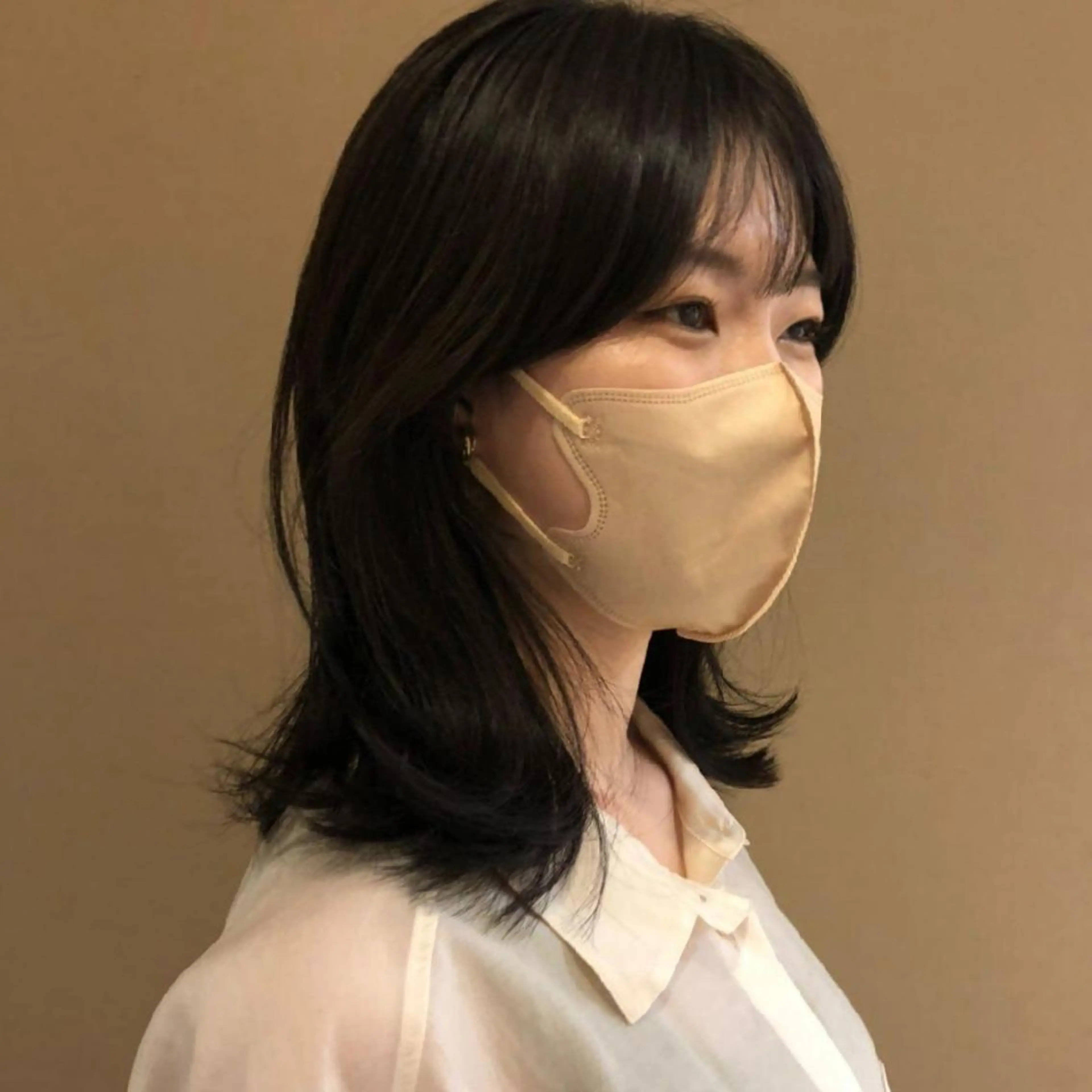 ミディアム 韓国レイヤー　 suzuのヘアスタイル