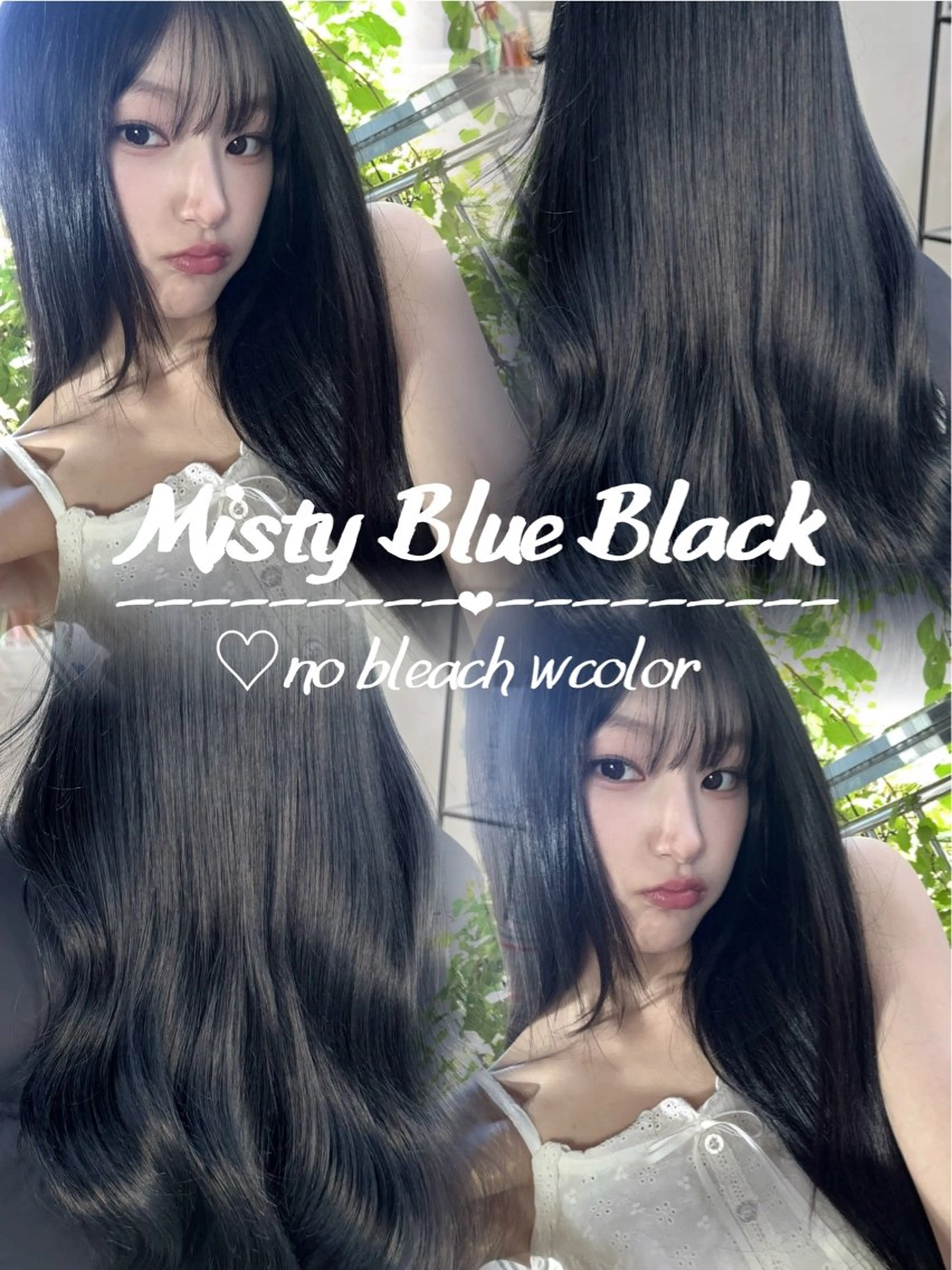 【🖤ミニモ学割限定🖤】🇰🇷韓国式レイヤーカット🇰🇷➕ミスティブルーブラック➕保湿トリートメント🤍の写真