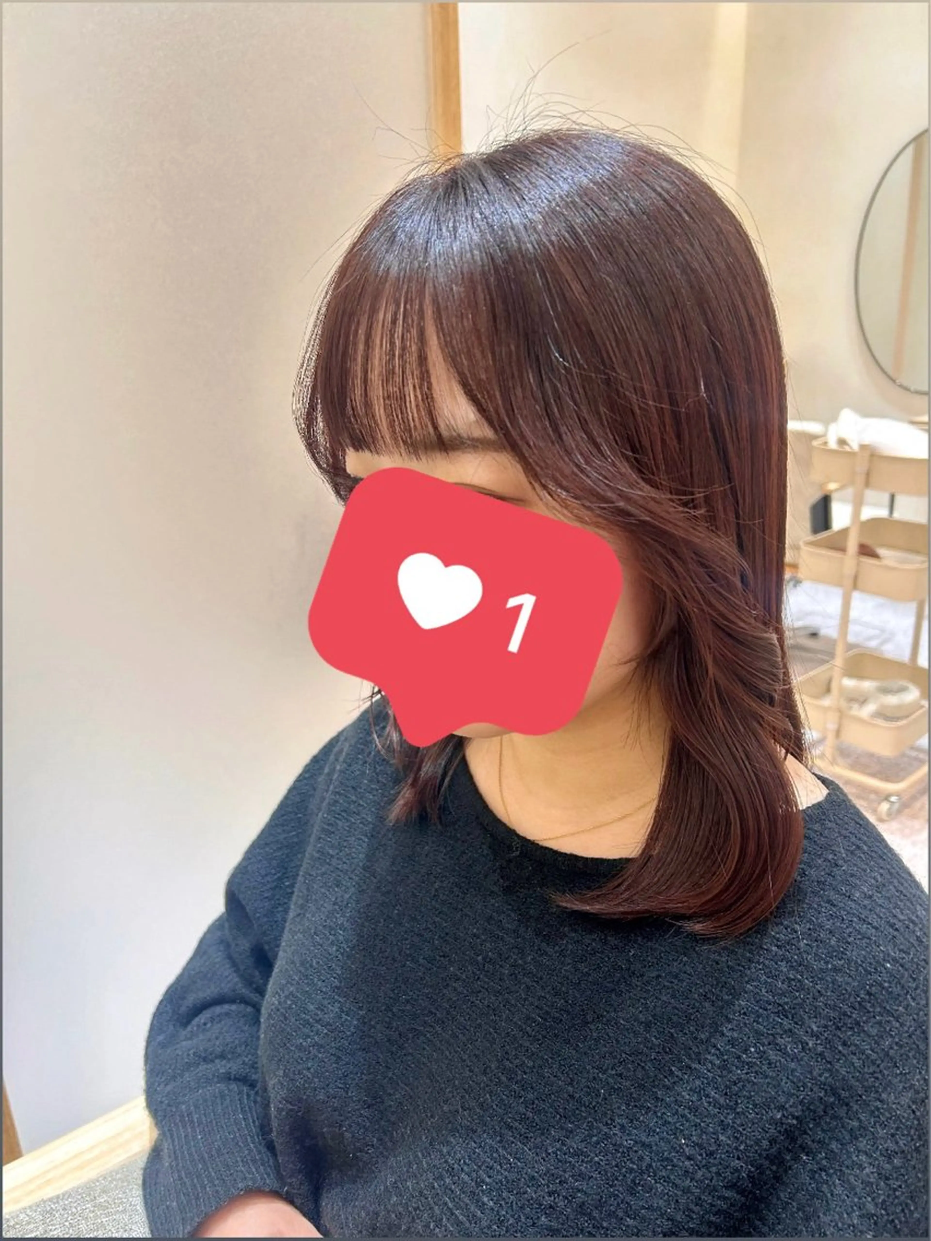 ミディアム Yamamoto 半個室美容室zinaのヘアスタイル