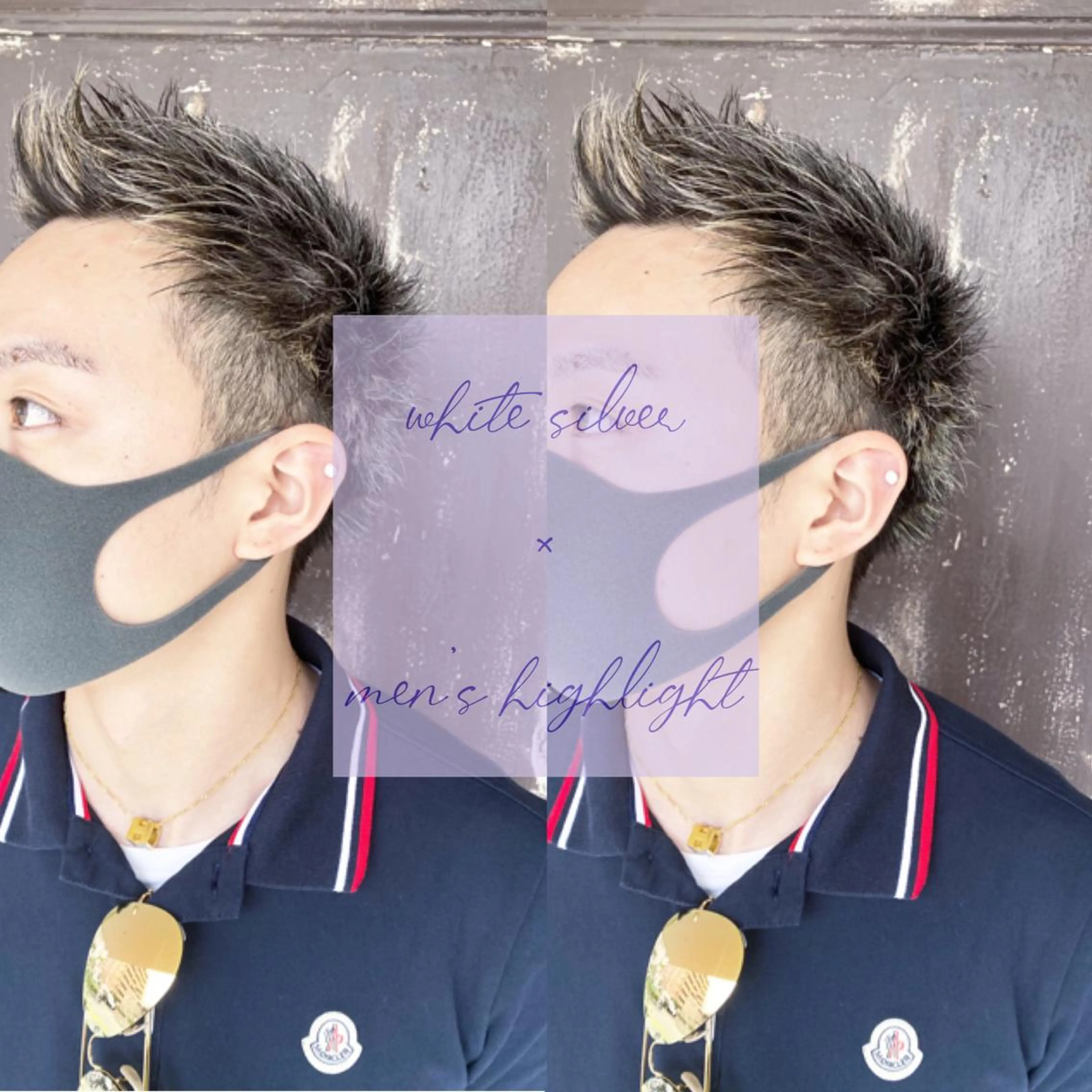 ショート カラー ハイライトカラー シルバー ホワイトシルバー ハイライト ヘアカラー 川越 輝梨奈のヘアスタイル