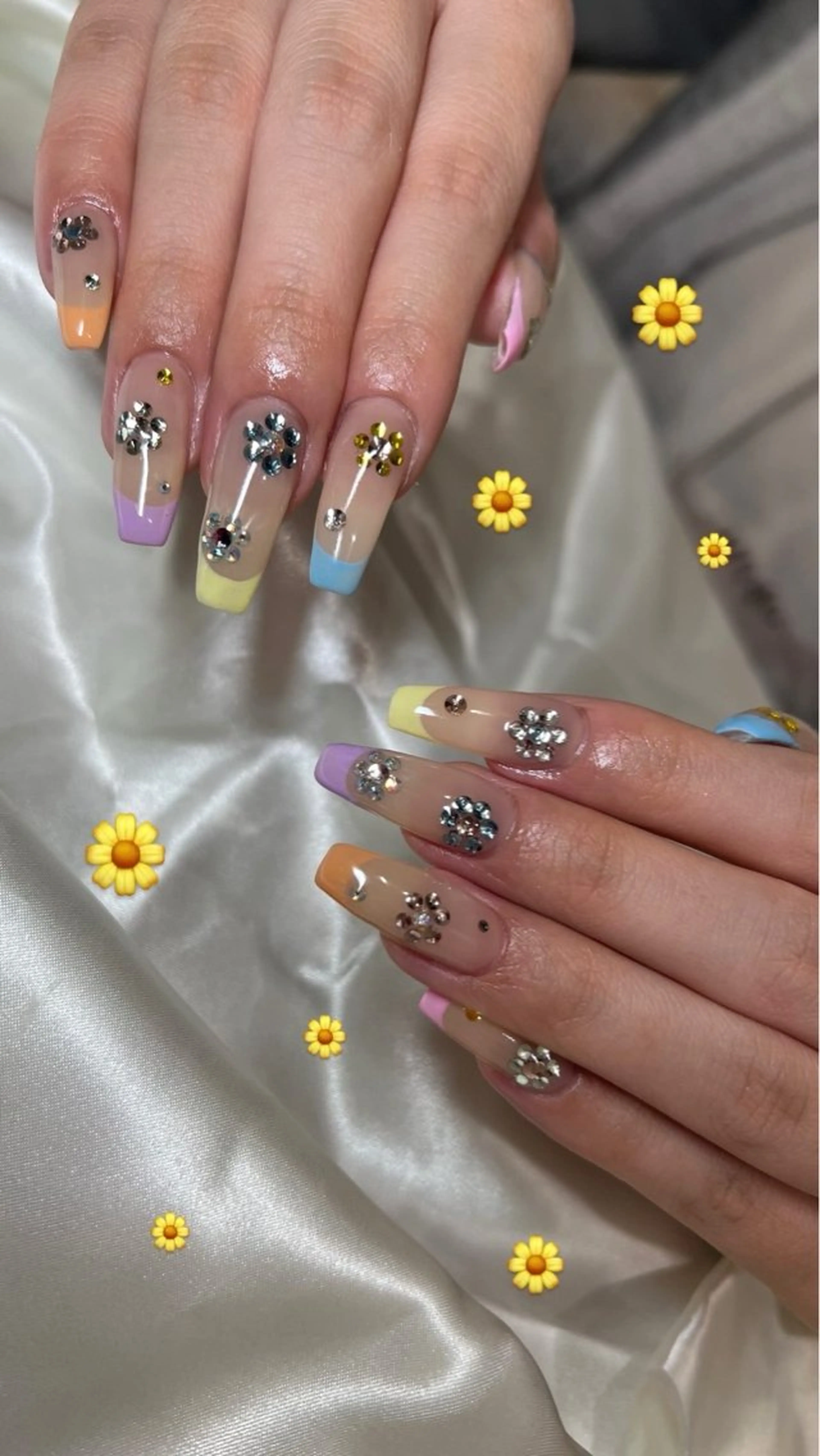 スタッフ指名不可✳︎長さだし10本ビジューアートコース🎀🩷🐈‍⬛¥10500​〜​¥16000の写真