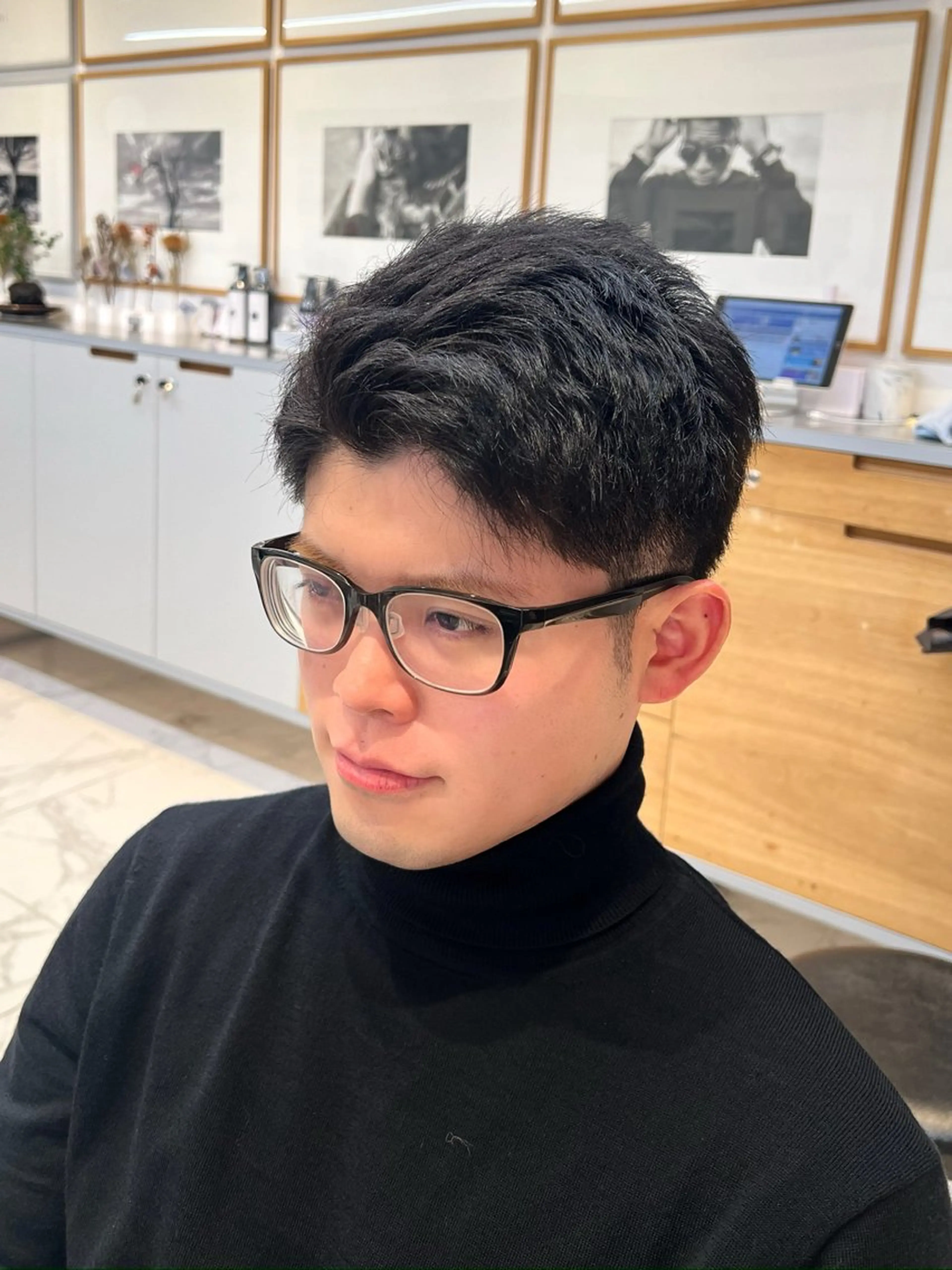 メンズ くすみカラー/メンズ ‎/縮毛/川添桃花‎のヘアスタイル