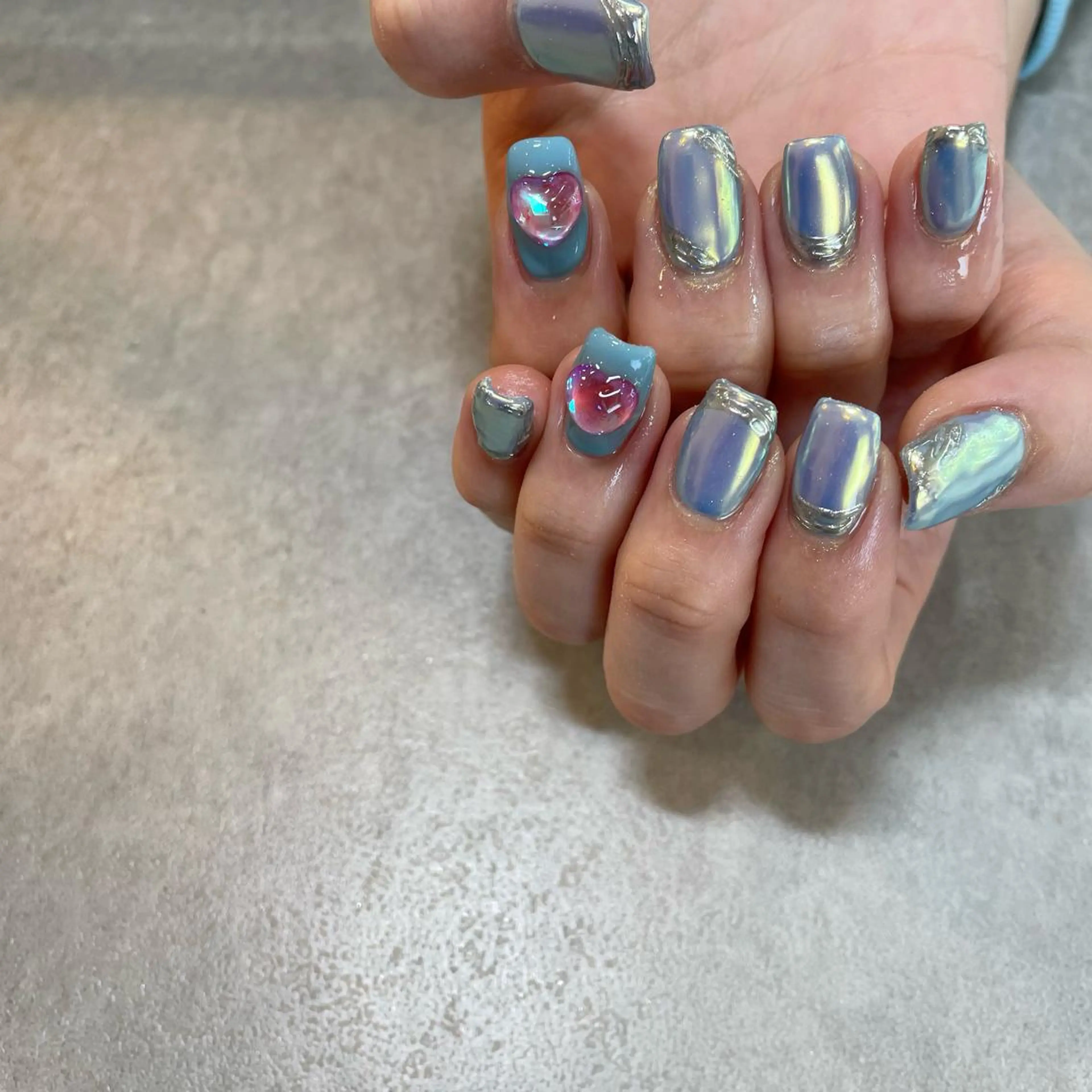 ネイル ハート 韓国ネイル Nail Salon Gummi.のネイルデザイン